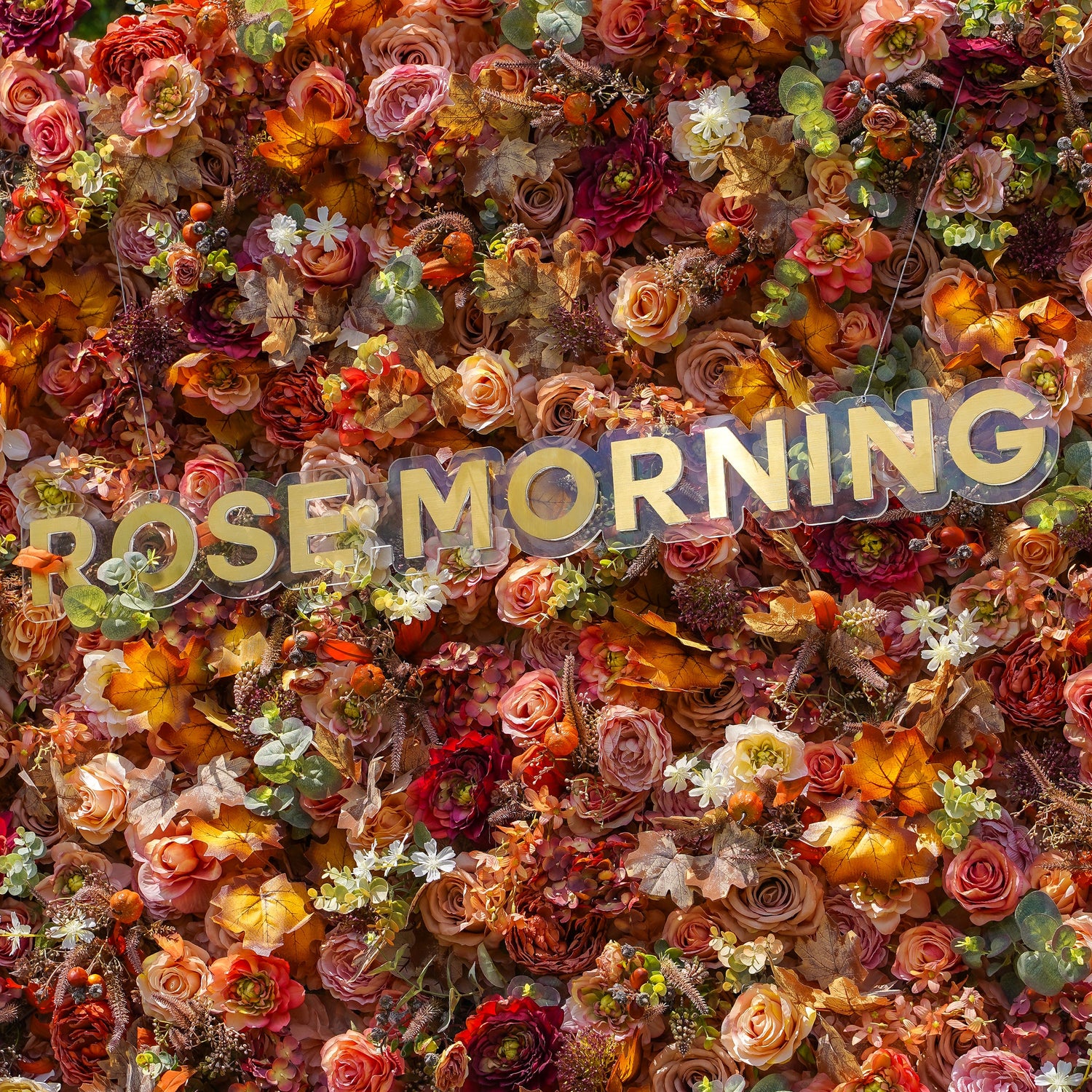 Ronny:5D Fabric Artificial rolling up curtain flower wall