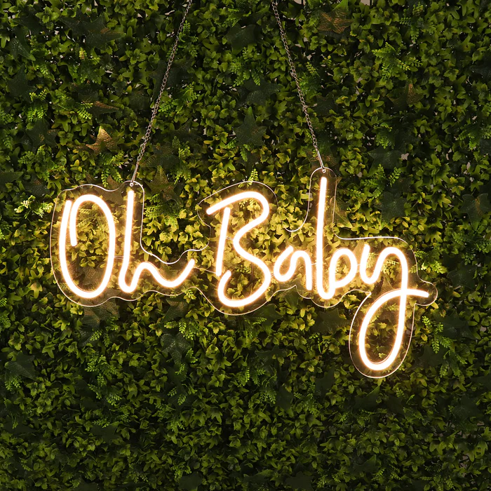 S008: Wall Decor Neon Light Sign LED Neon Light Sign With Hanging Chain Rose Morning