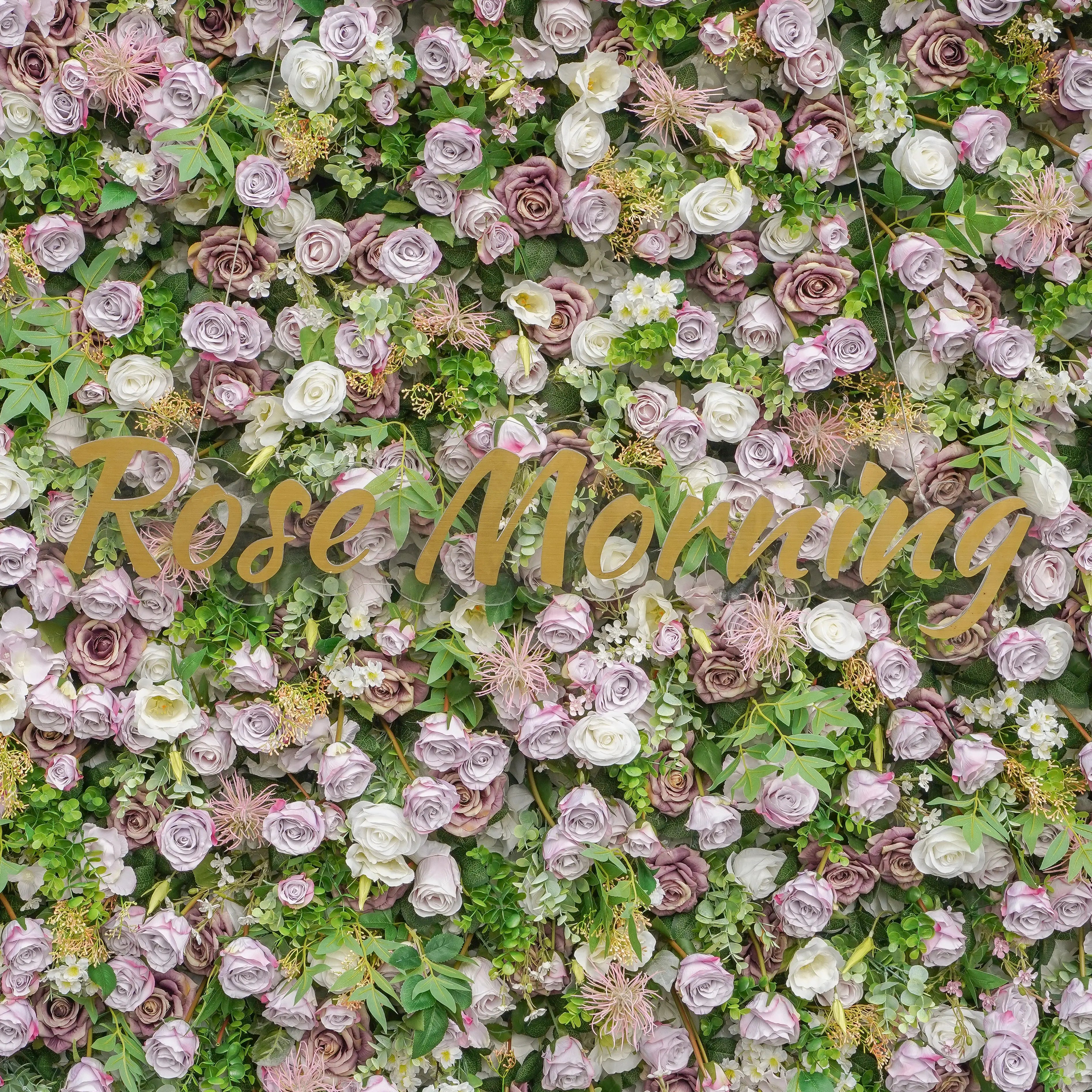 Sally:5D Garden Series New Fabric Artificial rolling up curtain flower wall