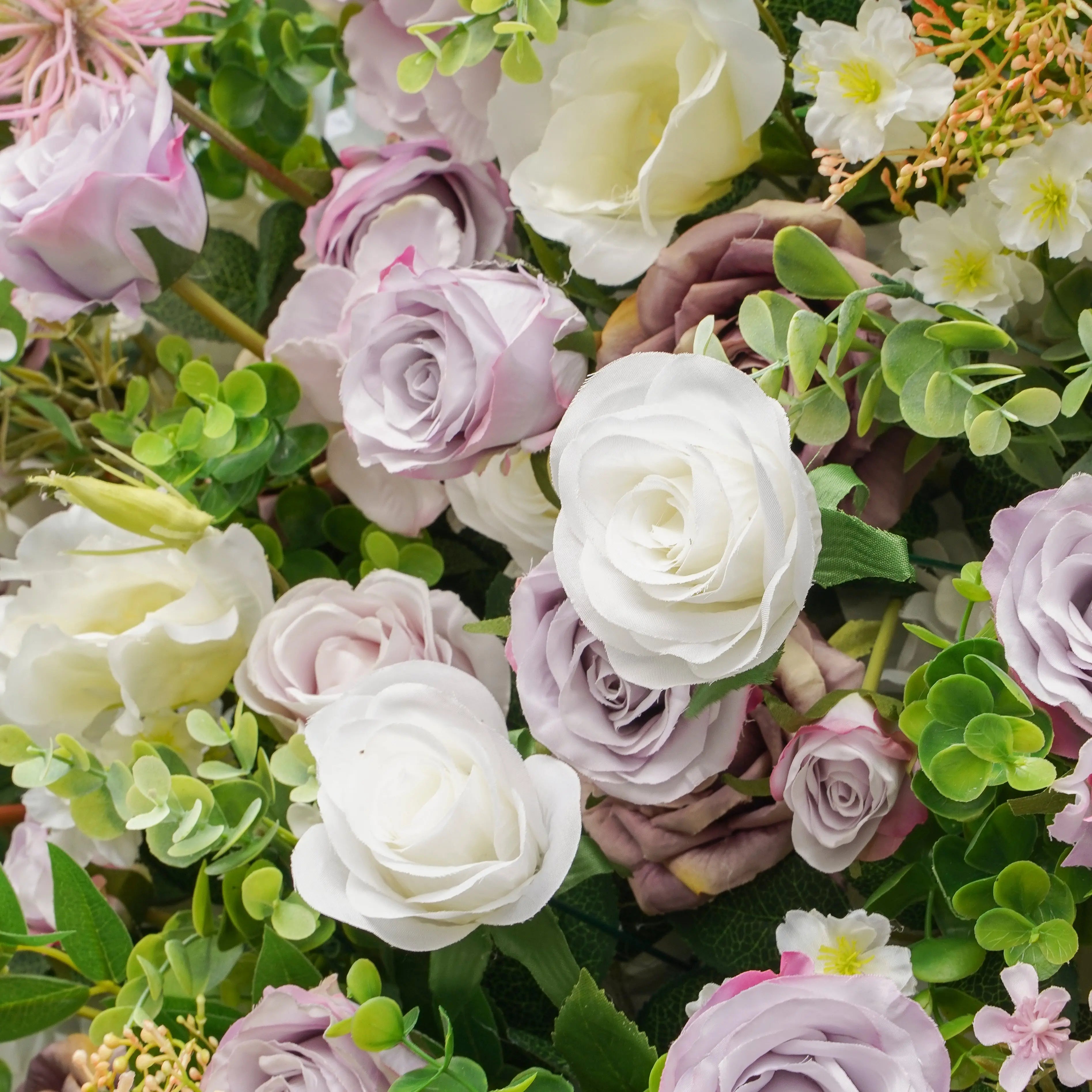 Sally:5D Garden Series New Fabric Artificial rolling up curtain flower wall