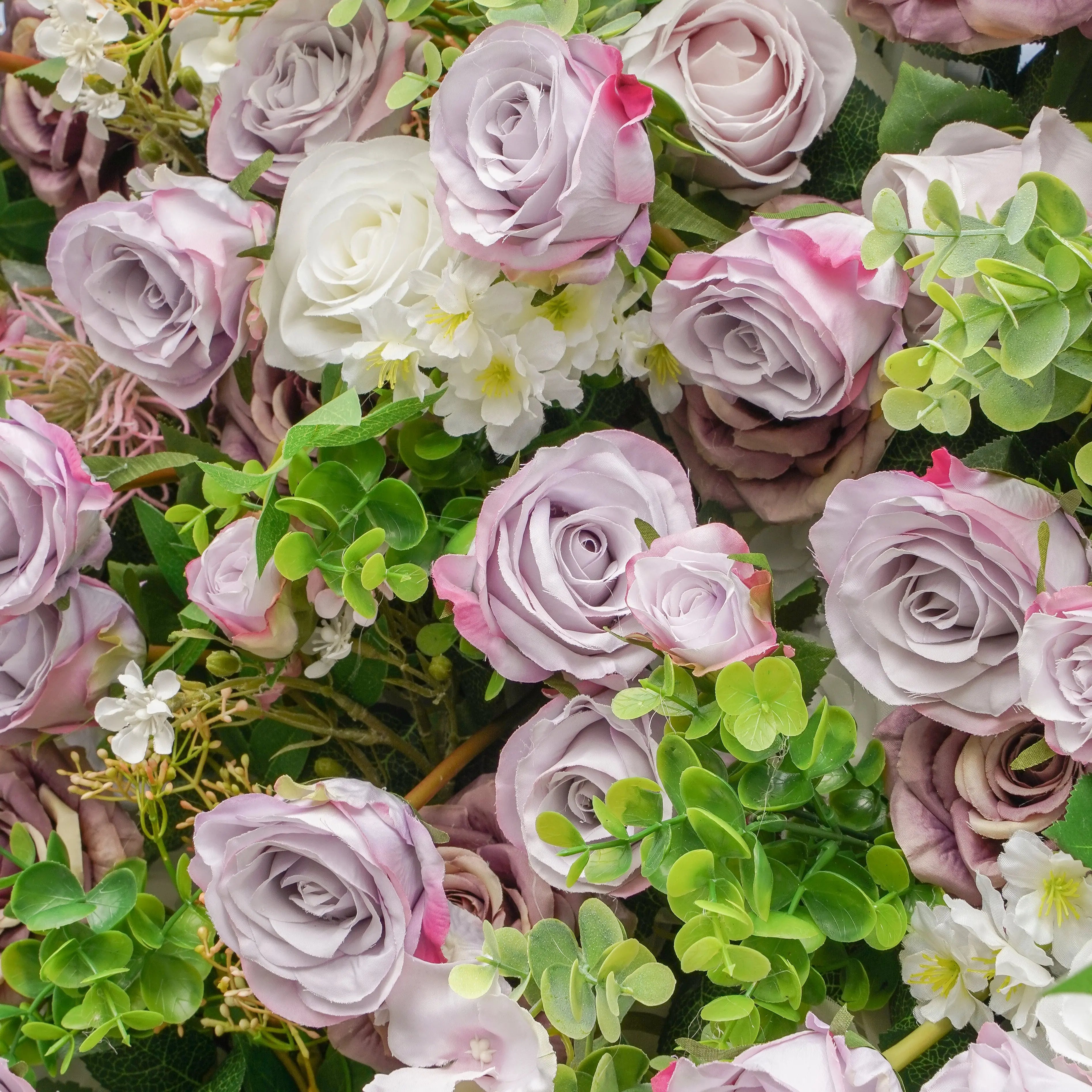 Sally:5D Garden Series New Fabric Artificial rolling up curtain flower wall