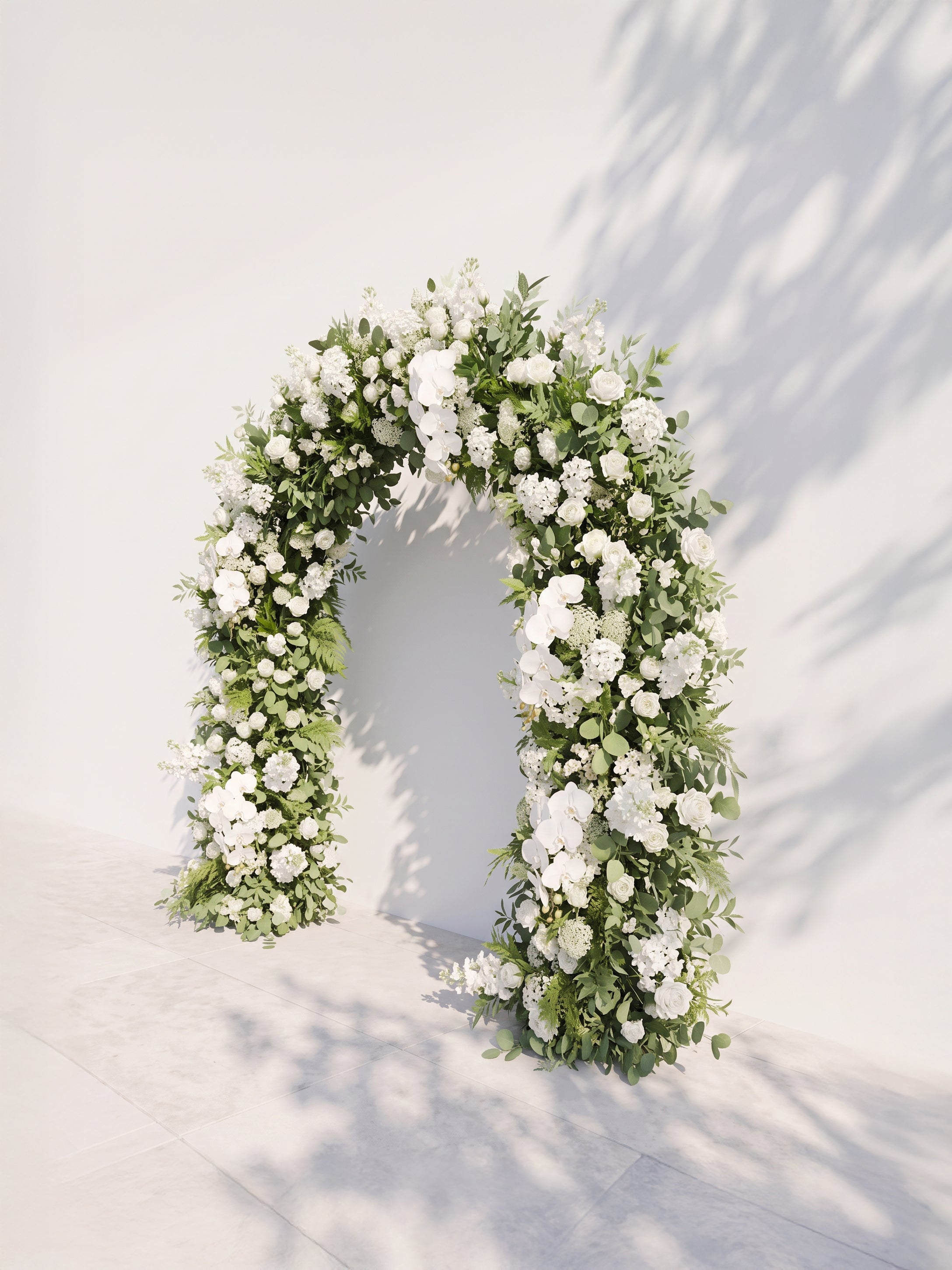 Selenenna Luxury Door Shaped Flower Arch with Frame for Wedding Party Event Backdrop Decoration — right view