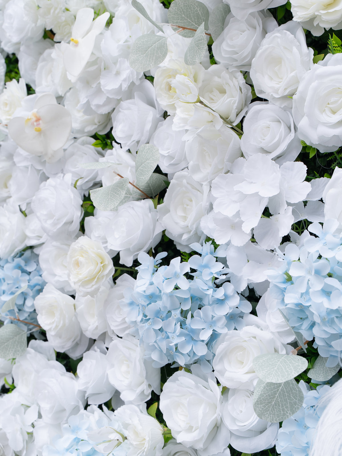 Sirrel: 4D Fabric Artificial Zip Up Curtain Flower Wall For Wedding and Events Decoration