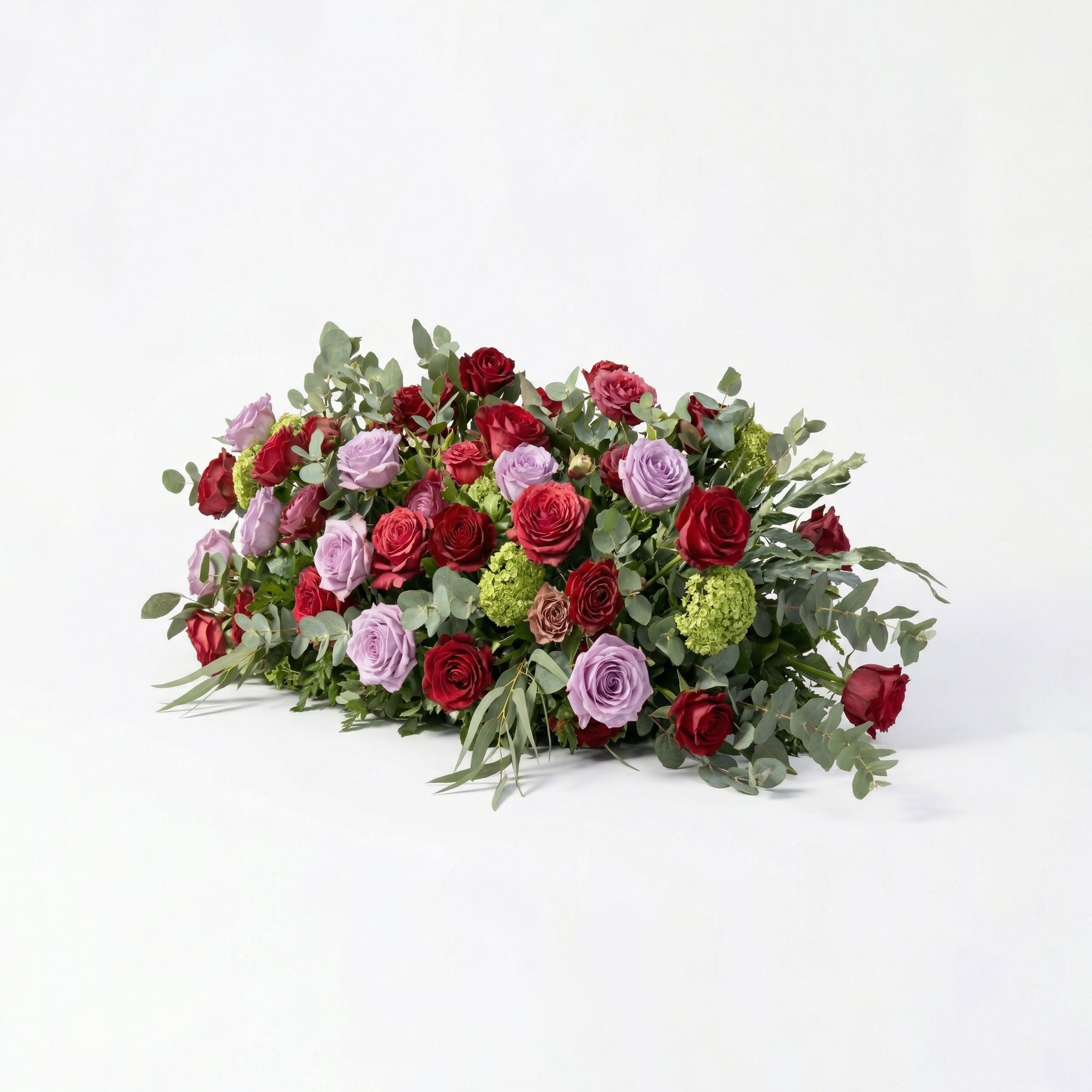 Solmira: Luxury Berry-Toned & Pale Purple Heart Flower Arch with Mixed Foliage for Proposal Decor