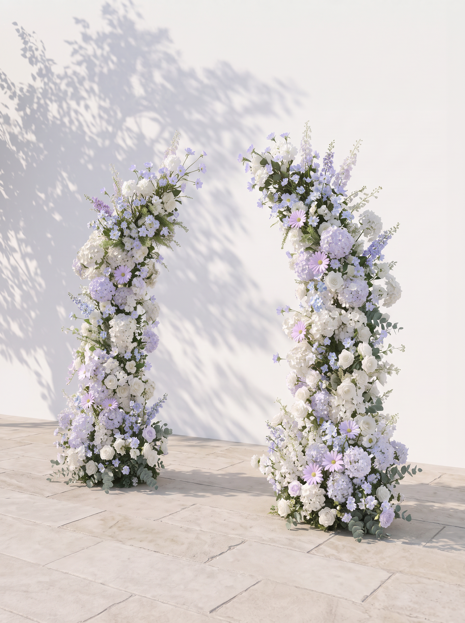 Solvia Luxury Horn Shaped Flower Arch with Frame for Wedding Party Event Backdrop Decoration — right view
