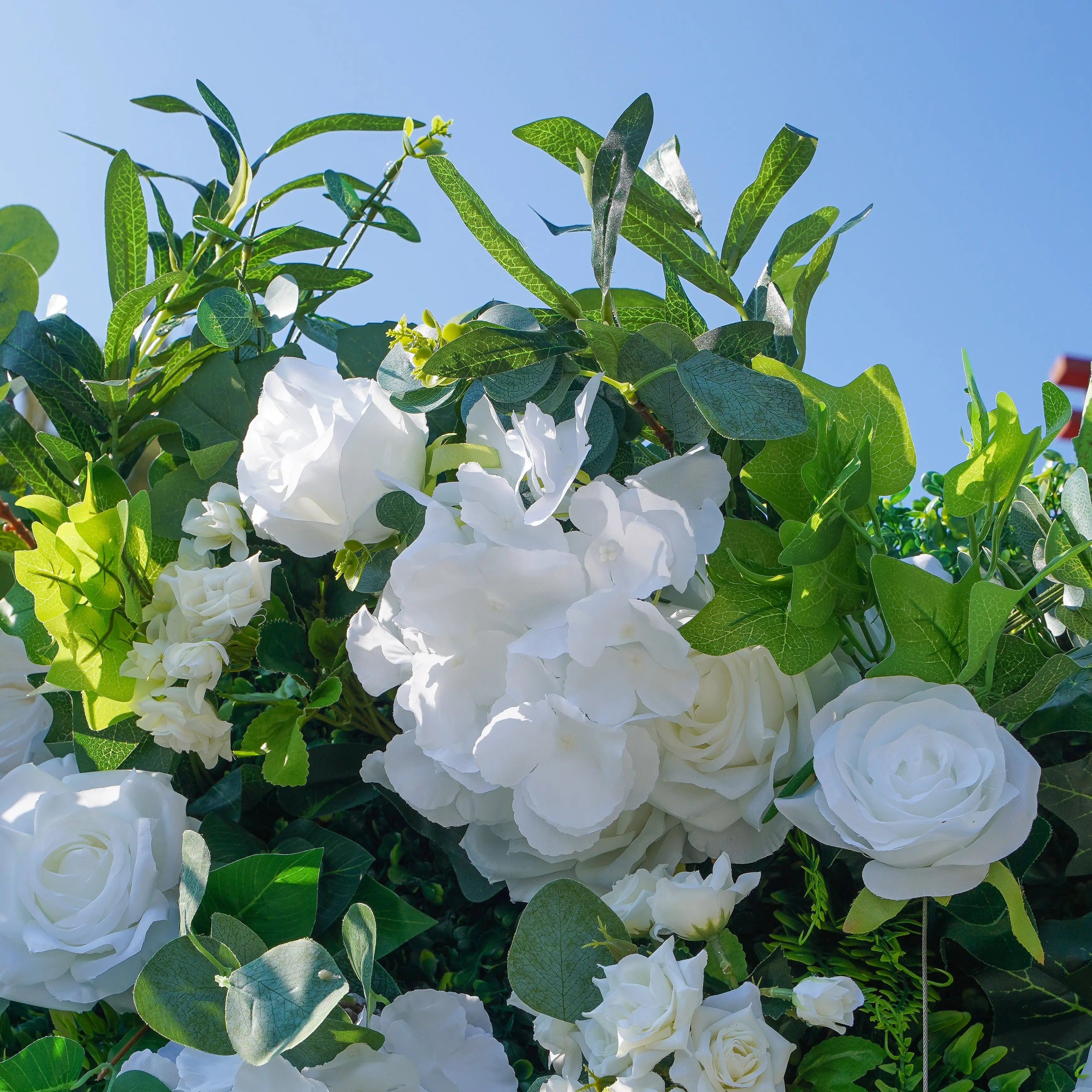 Spring:3D Fabric Artificial rolling up curtain flower wall