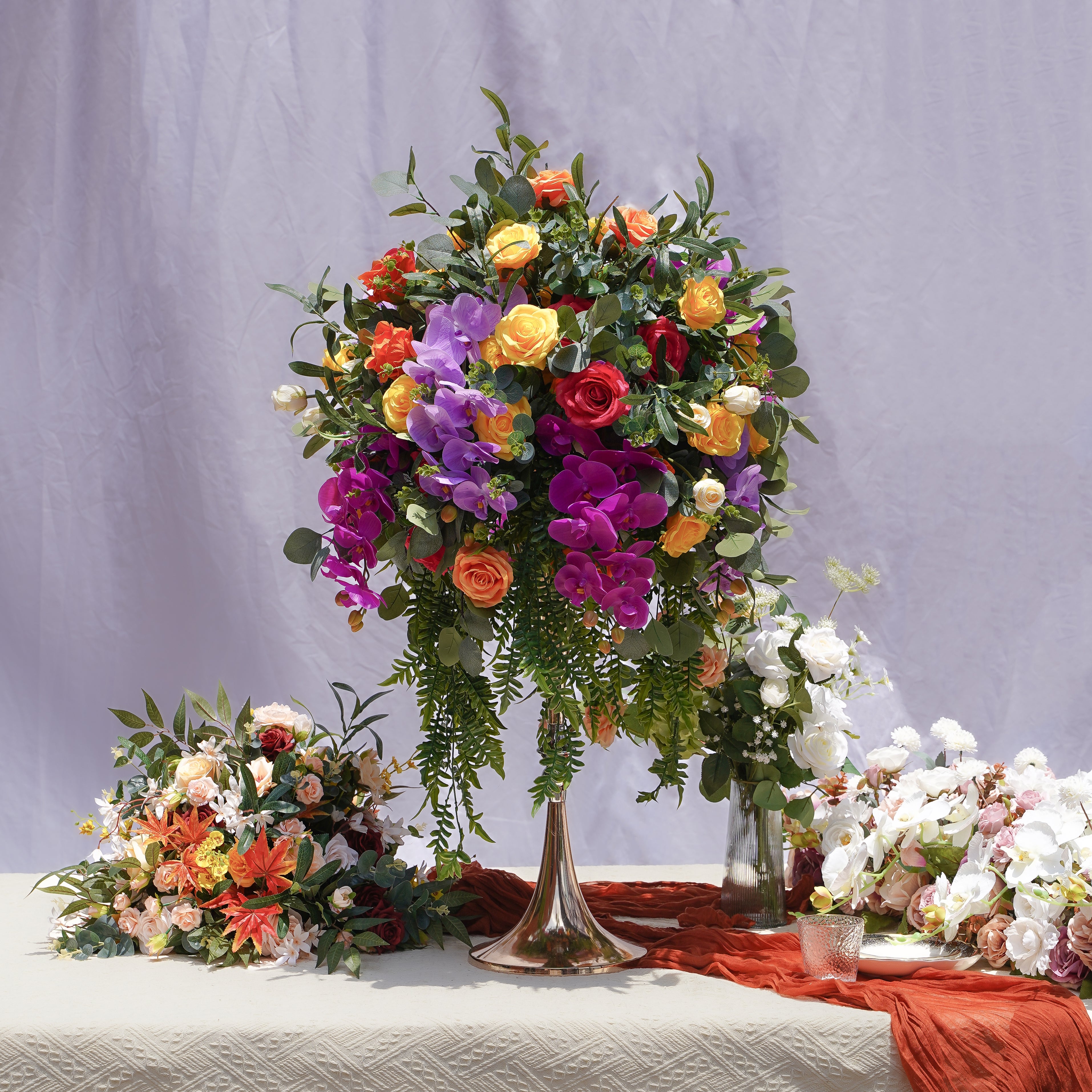 Starry Flower Ball:2023 New Flower Centerpiece Bouquet Table Decoration Flower Ball R059 Rose Morning