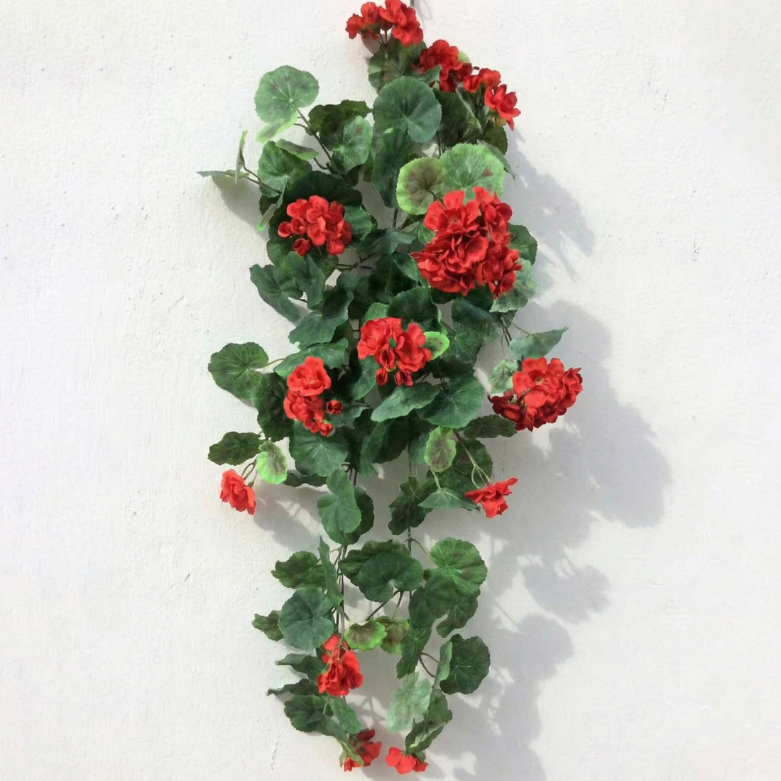 12-Inch Artificial crabapple blossoms with green leaves for wall hanging