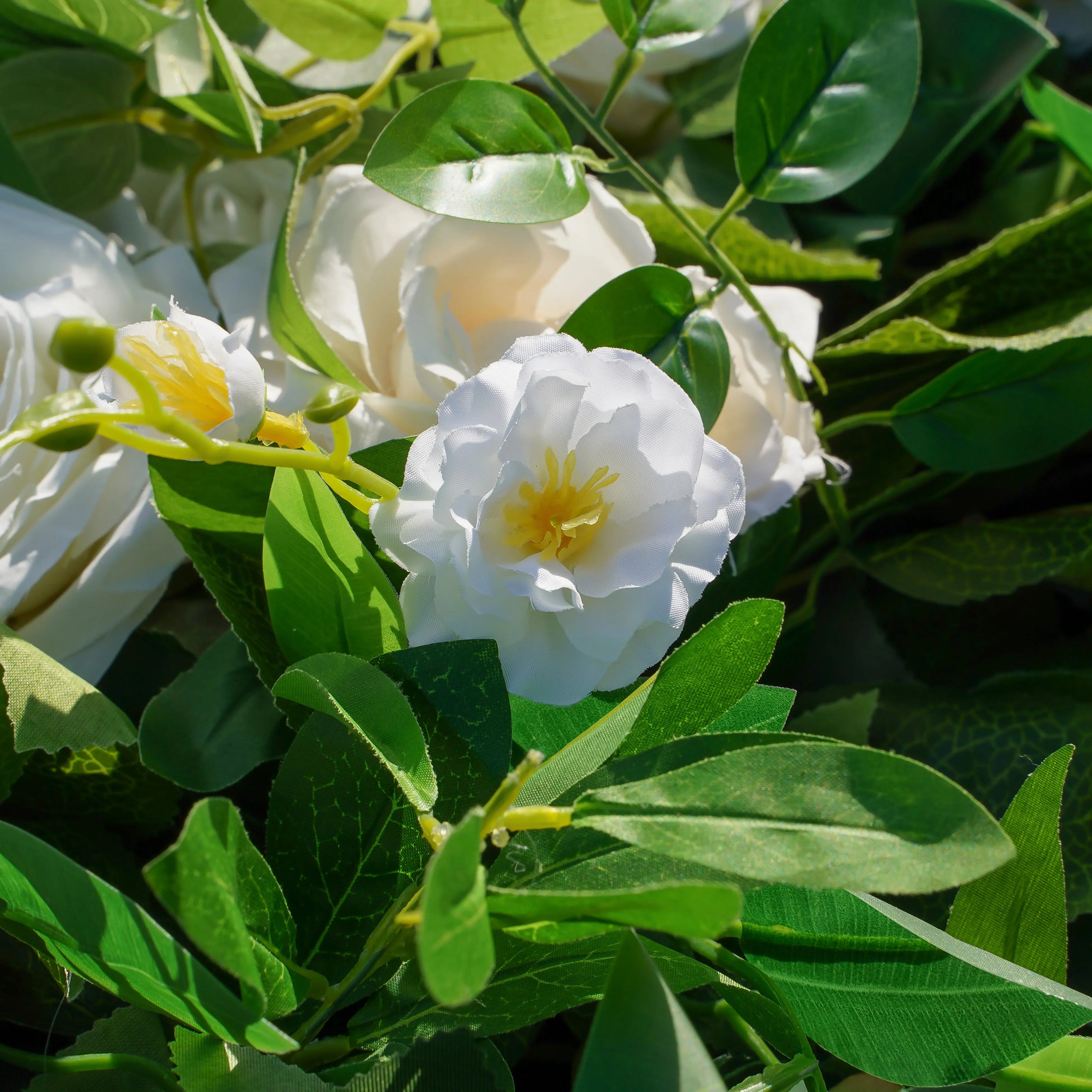 Teresa:5D Fabric Artificial rolling up curtain flower wall