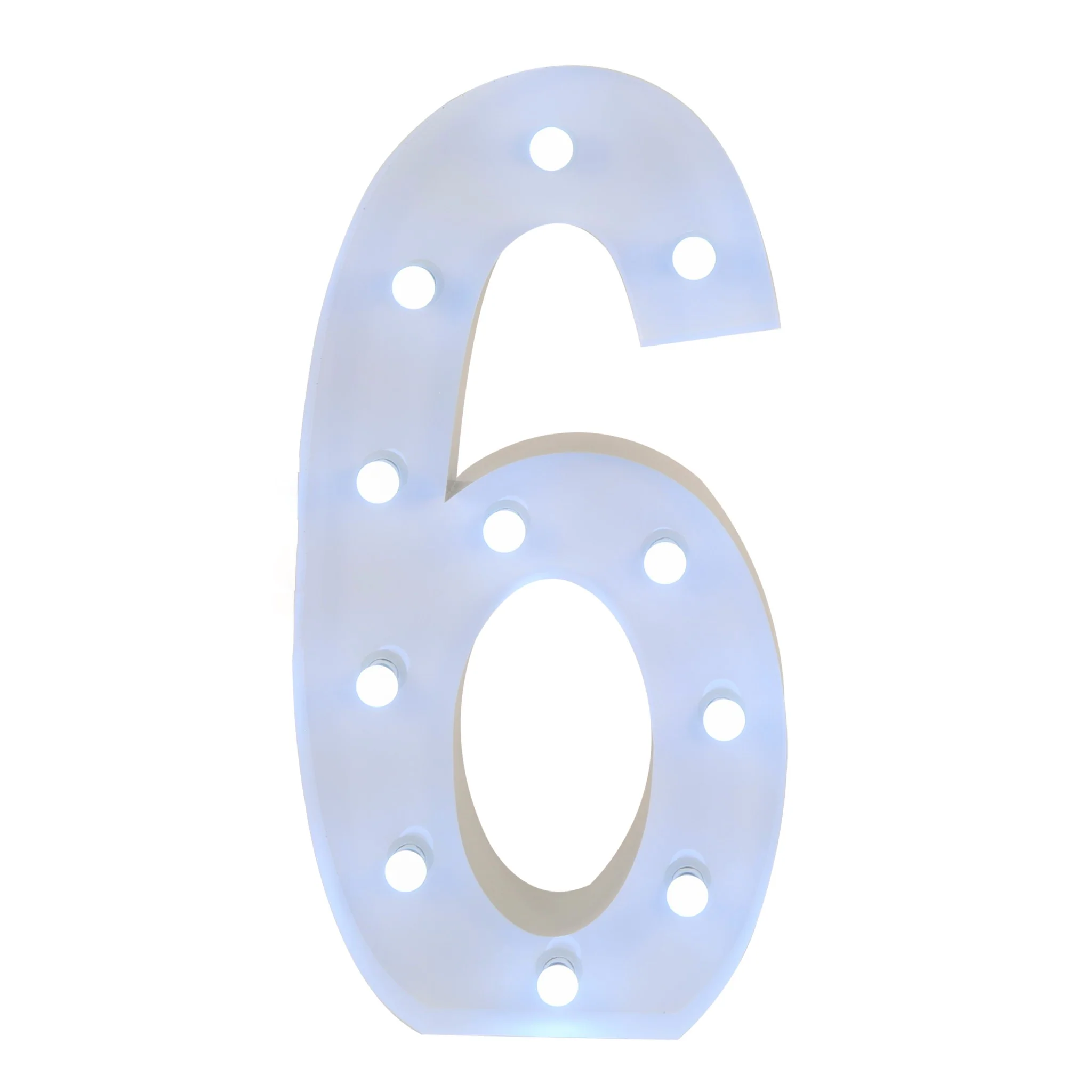 V004: Wedding and Event Backdrop Decoration Lighting LED Marquee Number 4ft Rose Morning