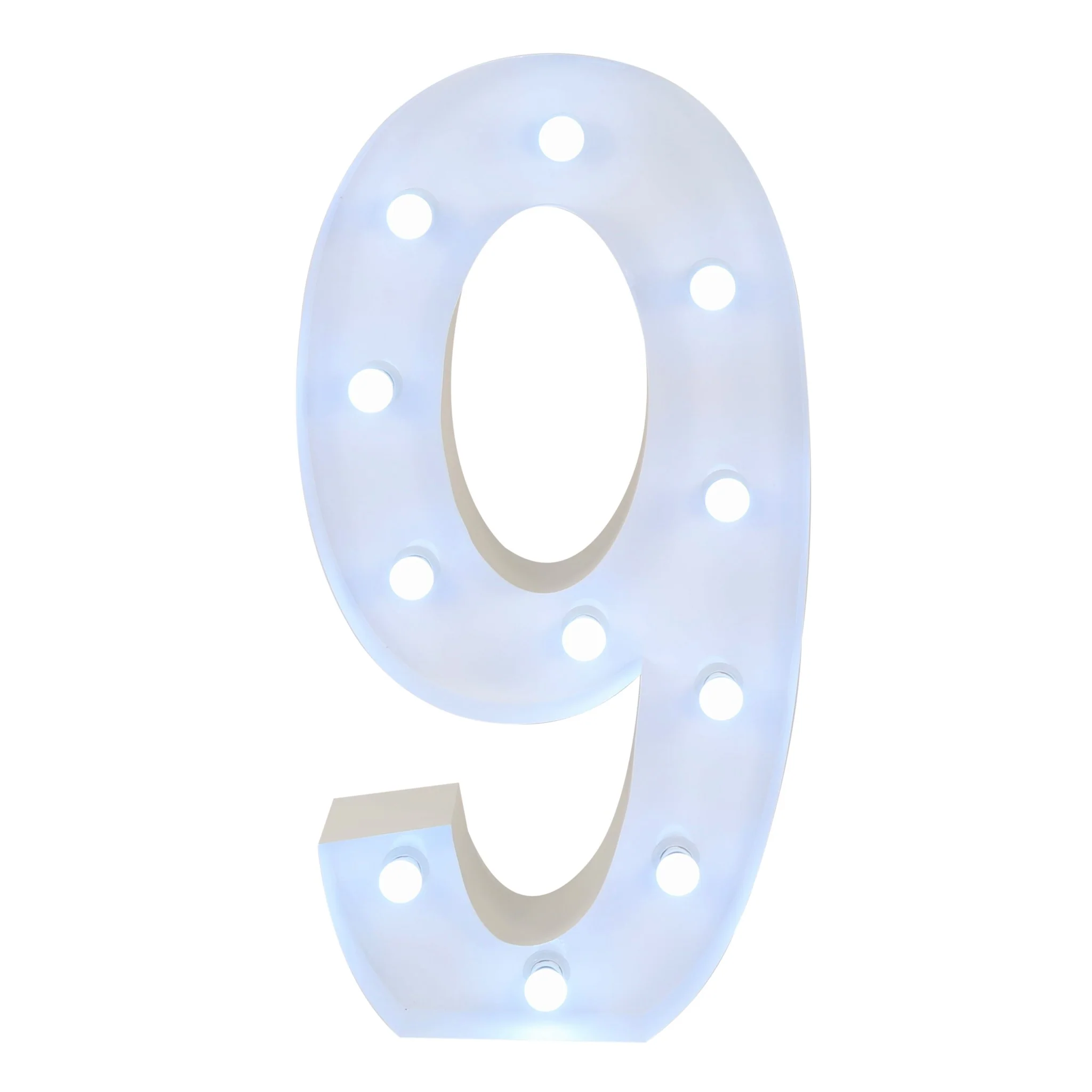 V005: Wedding and Event Backdrop Decoration Lighting LED Marquee Number Large size 4ft Rose Morning