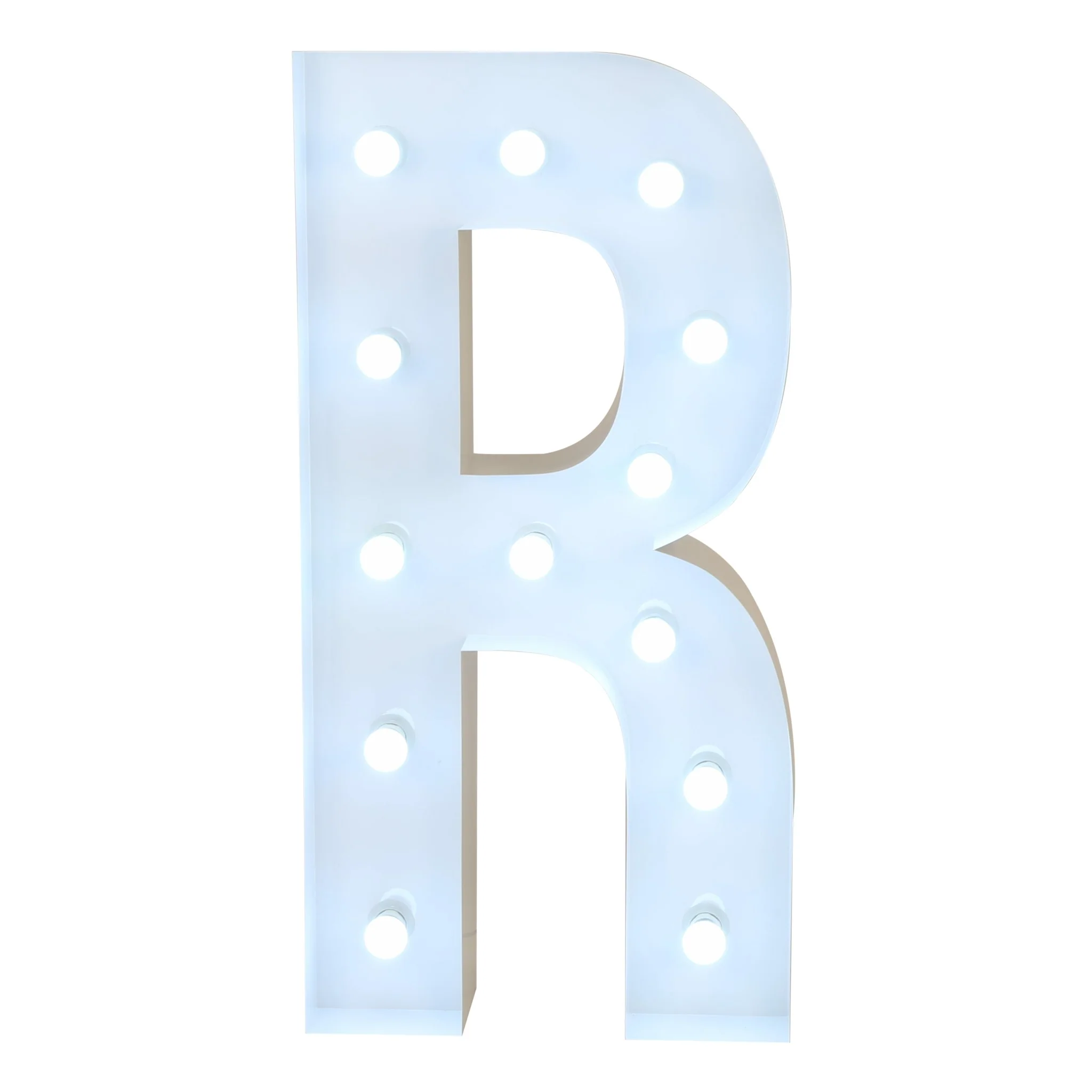Event Decoration Large 4ft Tall LED Marquee Letter - R Rose Morning