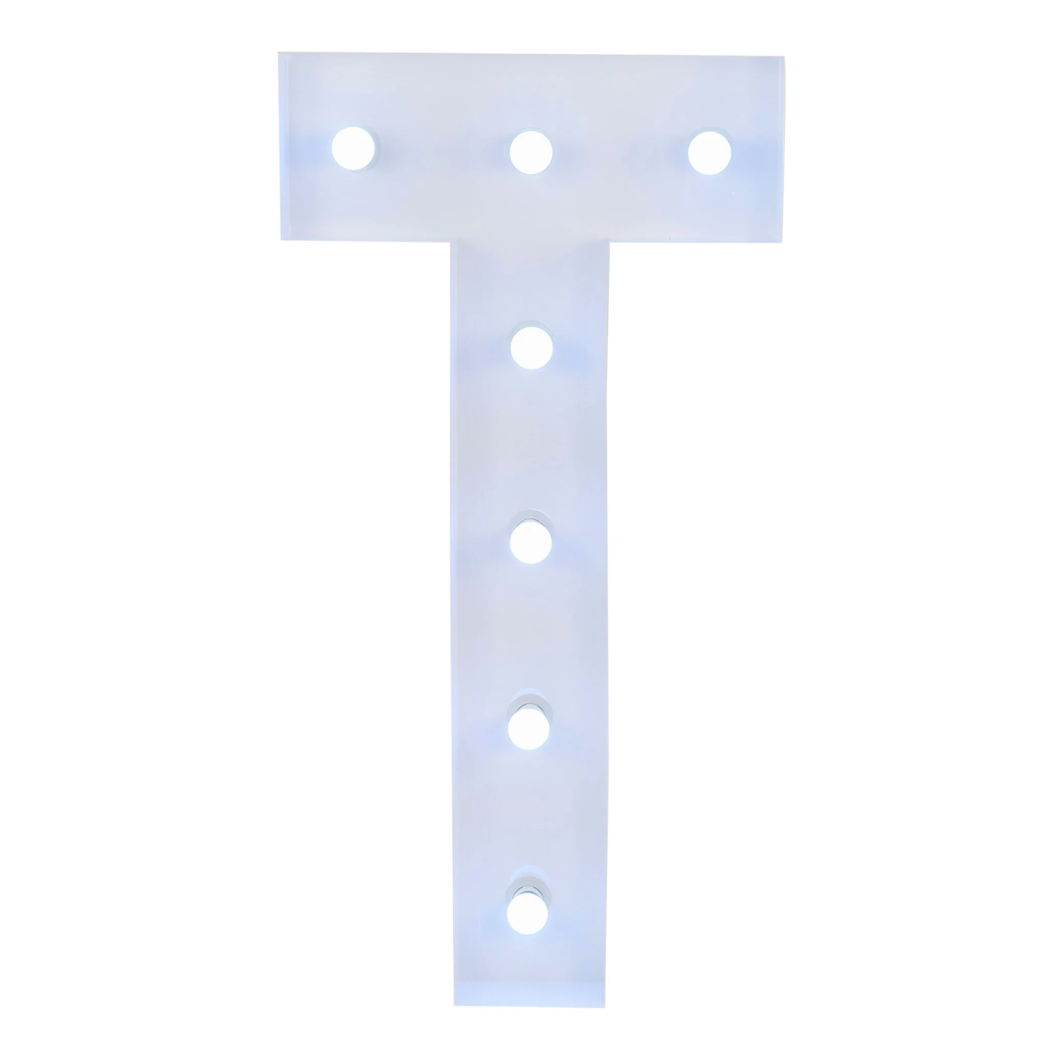 Event Decoration Large 4ft Tall LED Marquee Letter - T Rose Morning