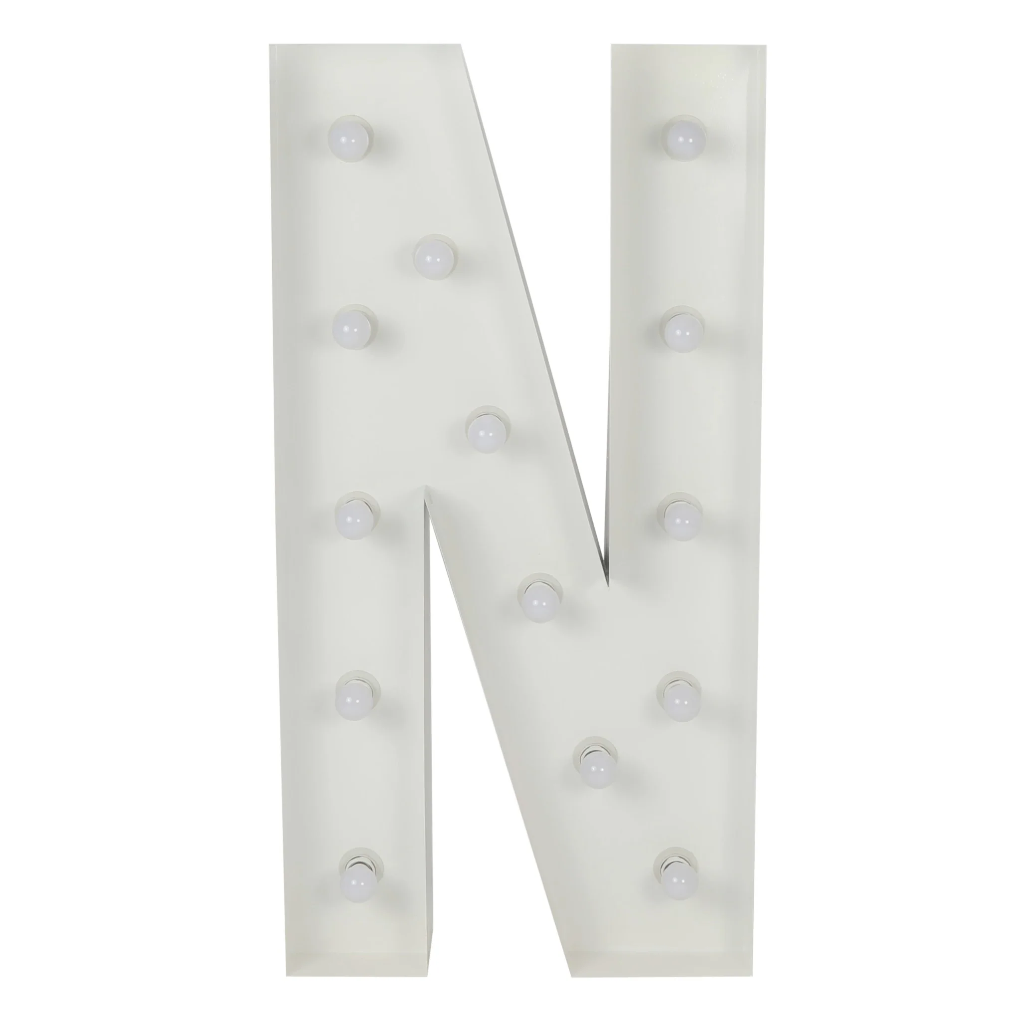 Event Decoration Large 4ft Tall LED Marquee Letter - N Rose Morning