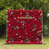 Valentina:5D Fabric Artificial rolling up curtain flower wall Rose Morning