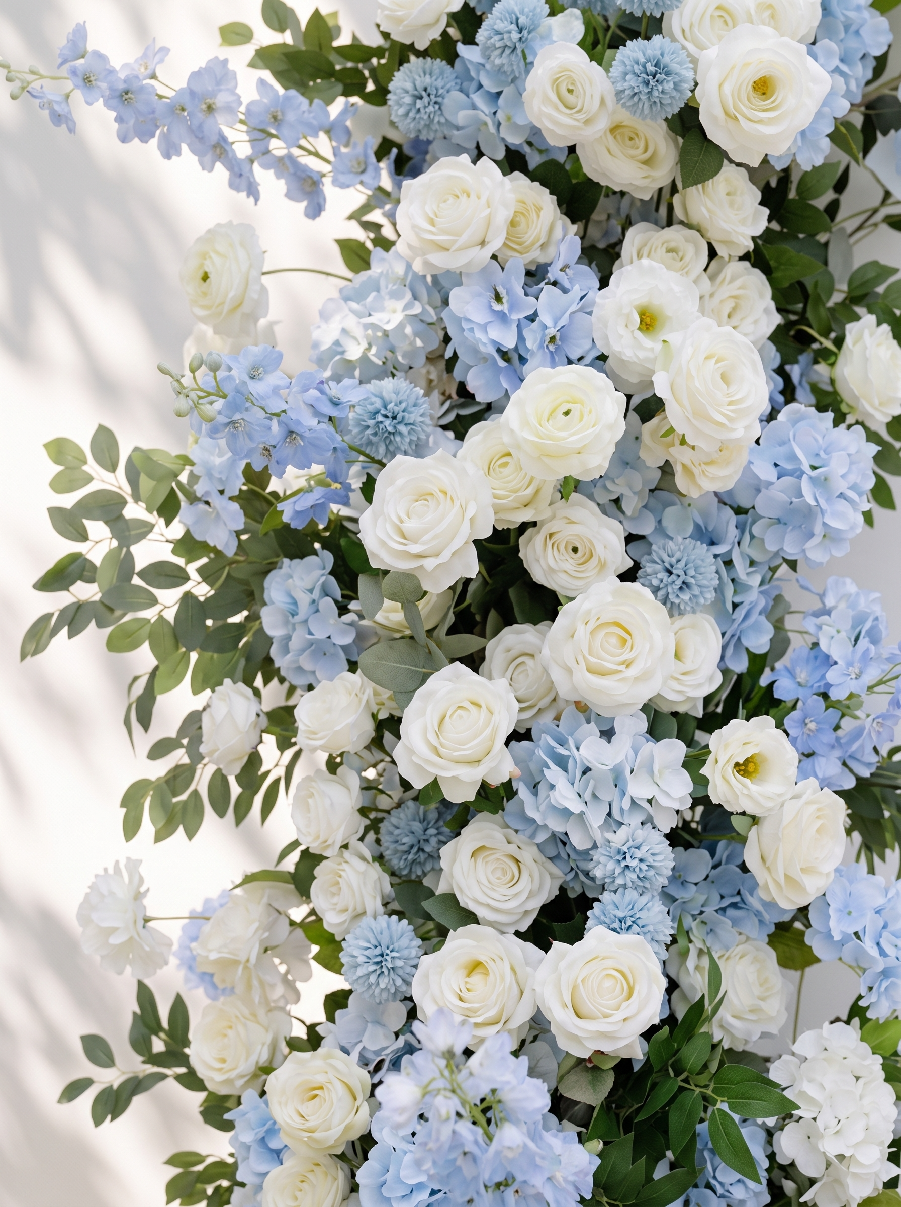 Verenna: Wedding Background Arch Pillar Decorative Flower Row Excluding Frame