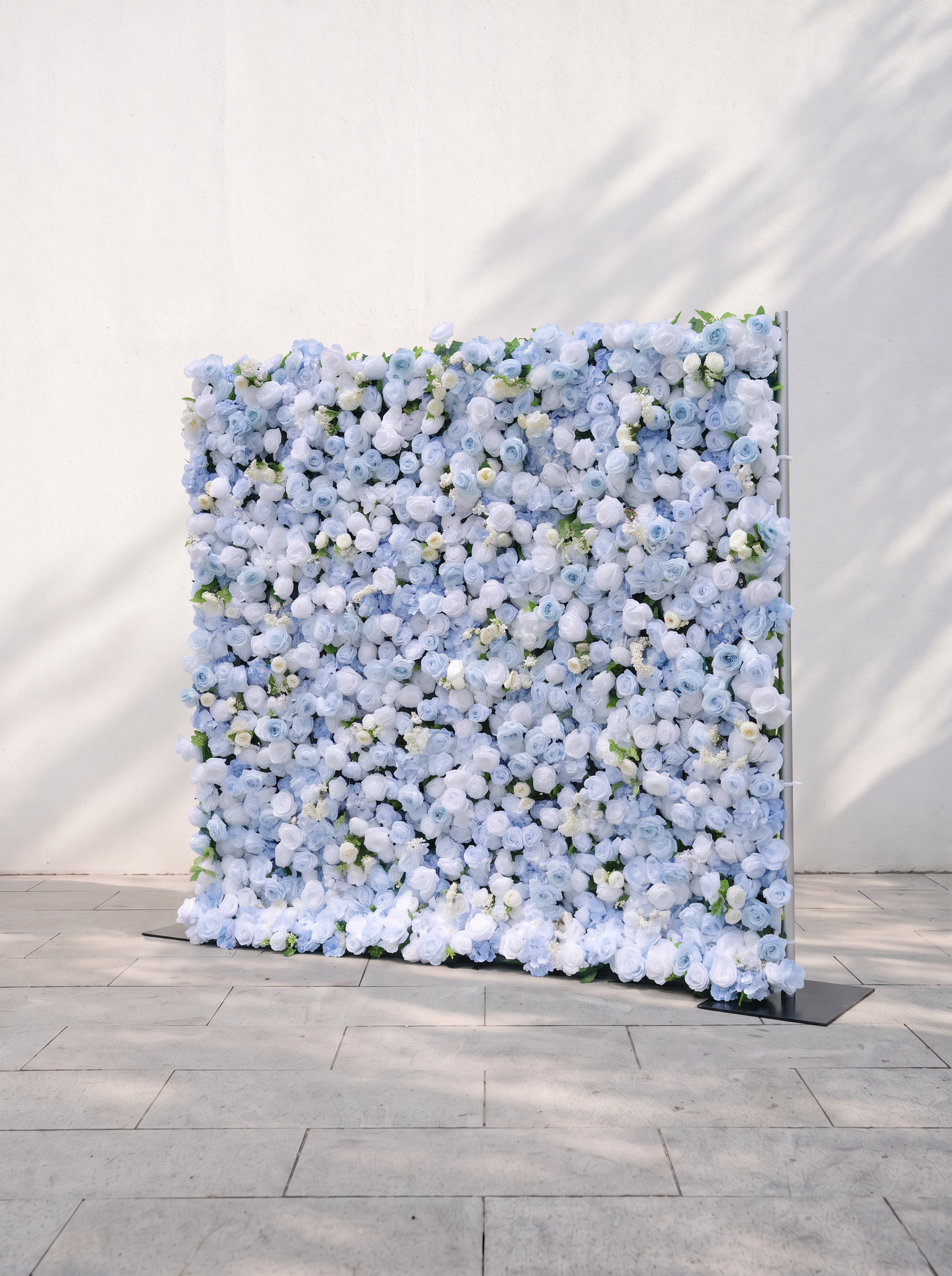 Violenna 5D Fabric Artificial rolling up curtain flower wall — right view