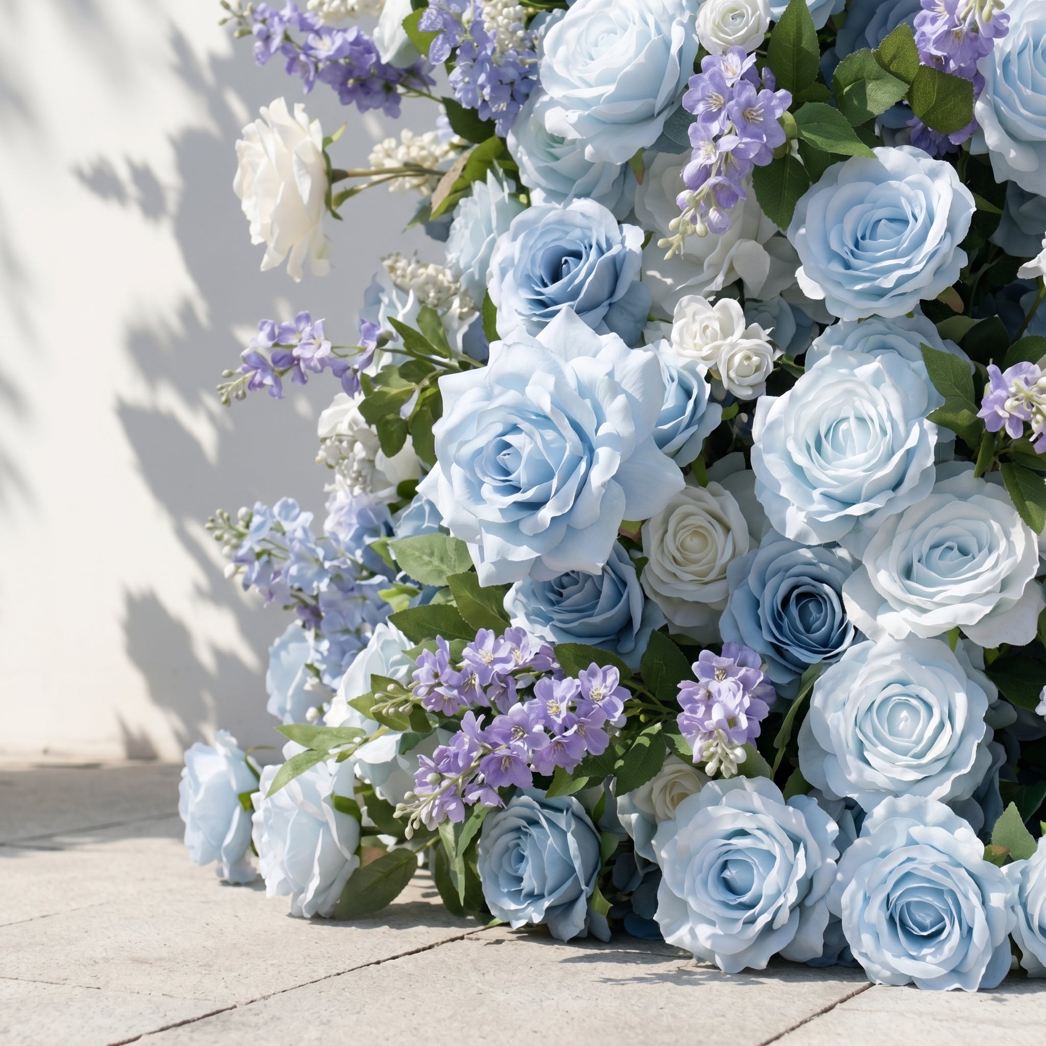 Violrella: Classic Luxury Flower Arch with Blue Roses for Wedding&Event Decor Including Frame violrella detail 3