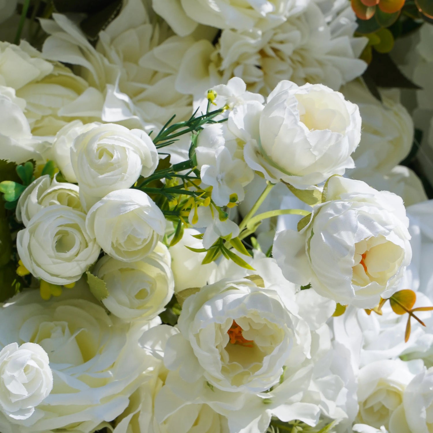 YaYa:5D Rose Morning Zipper flower wall Fabric Backdrop Artificial rolling up curtain flower wall (Ready to ship)
