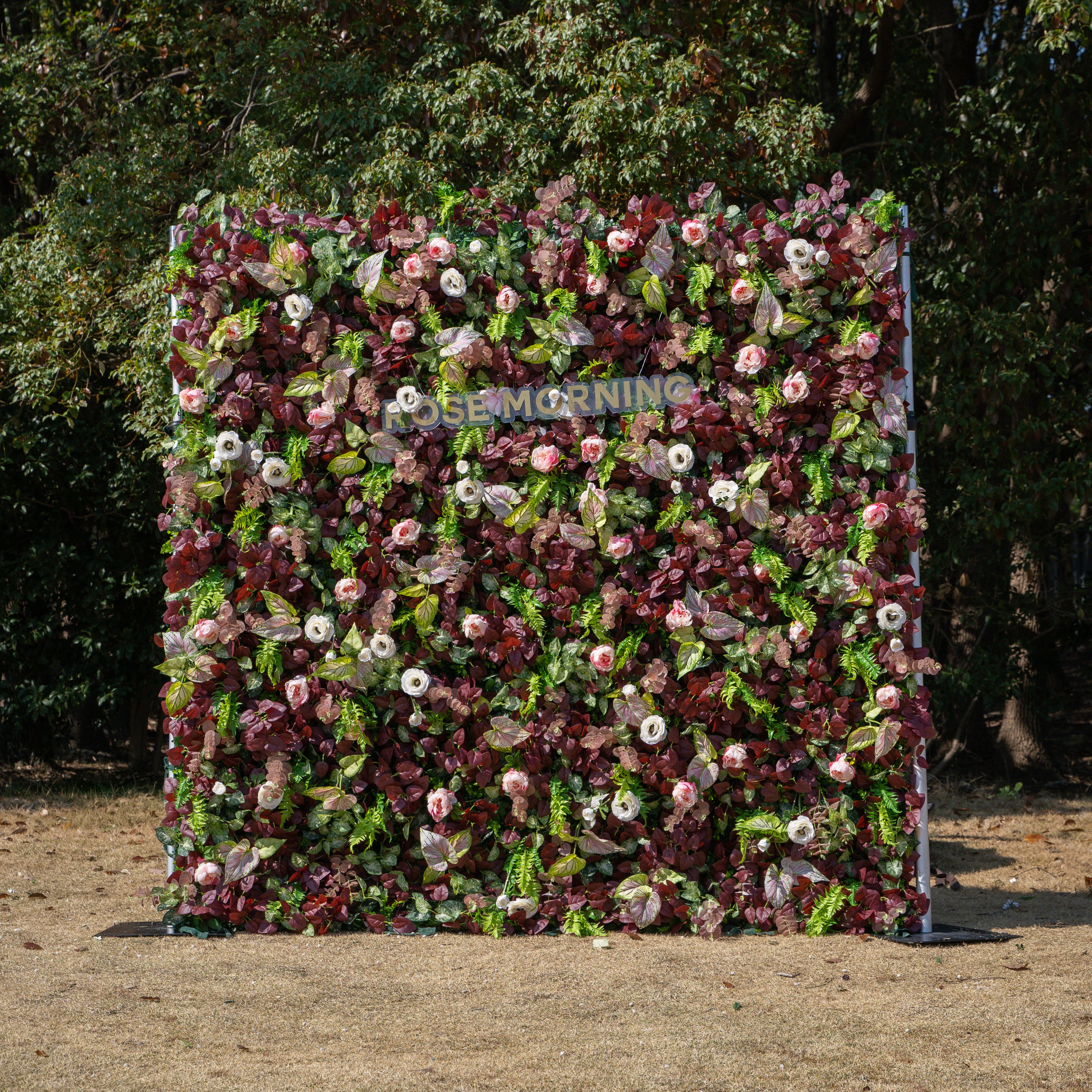 Adelaide:4D Fabric Artificial rolling up curtain flower wall (Ready to ship-Only USA)