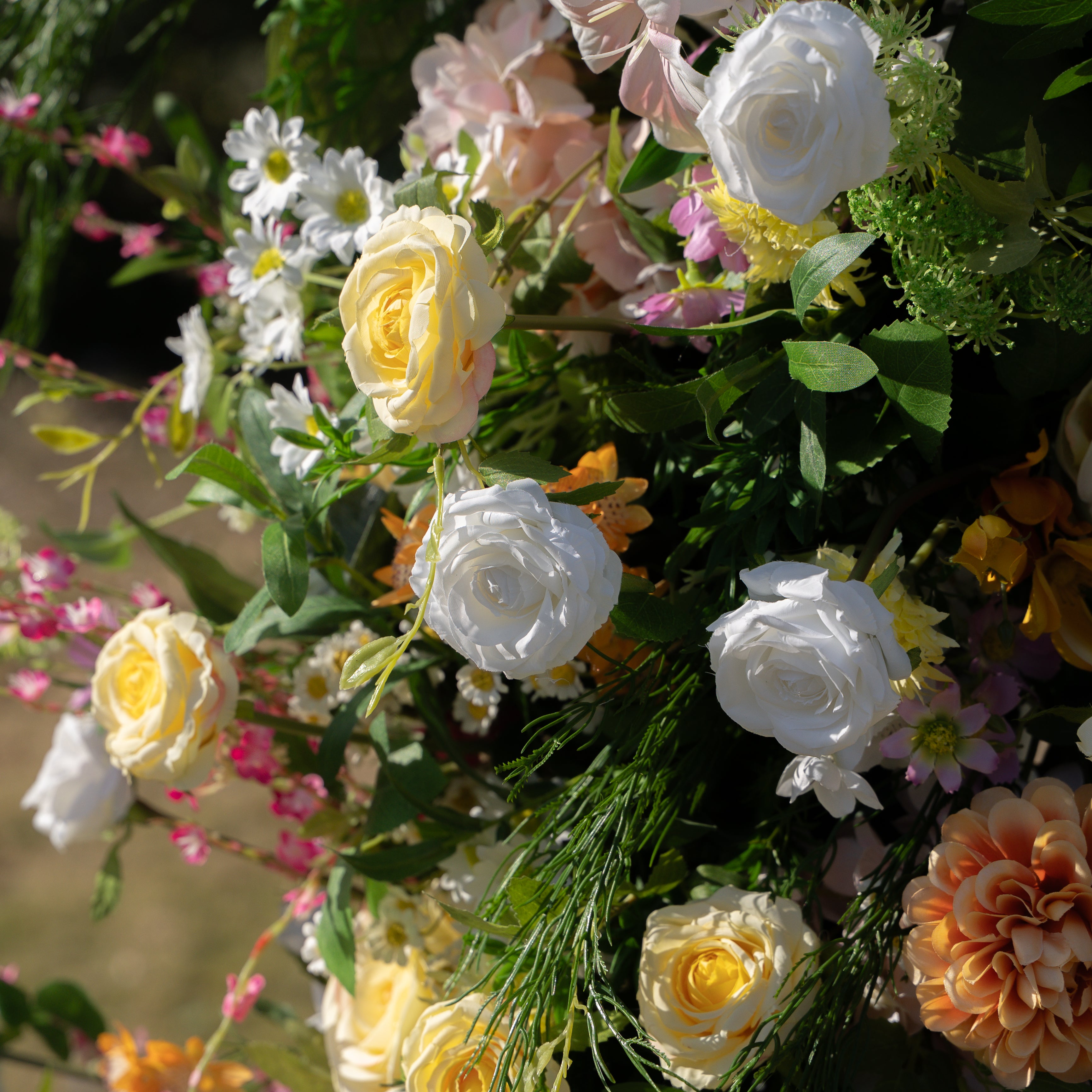 Aglaia: Wedding Party Background Floral Arch Decoration (Including Frame)