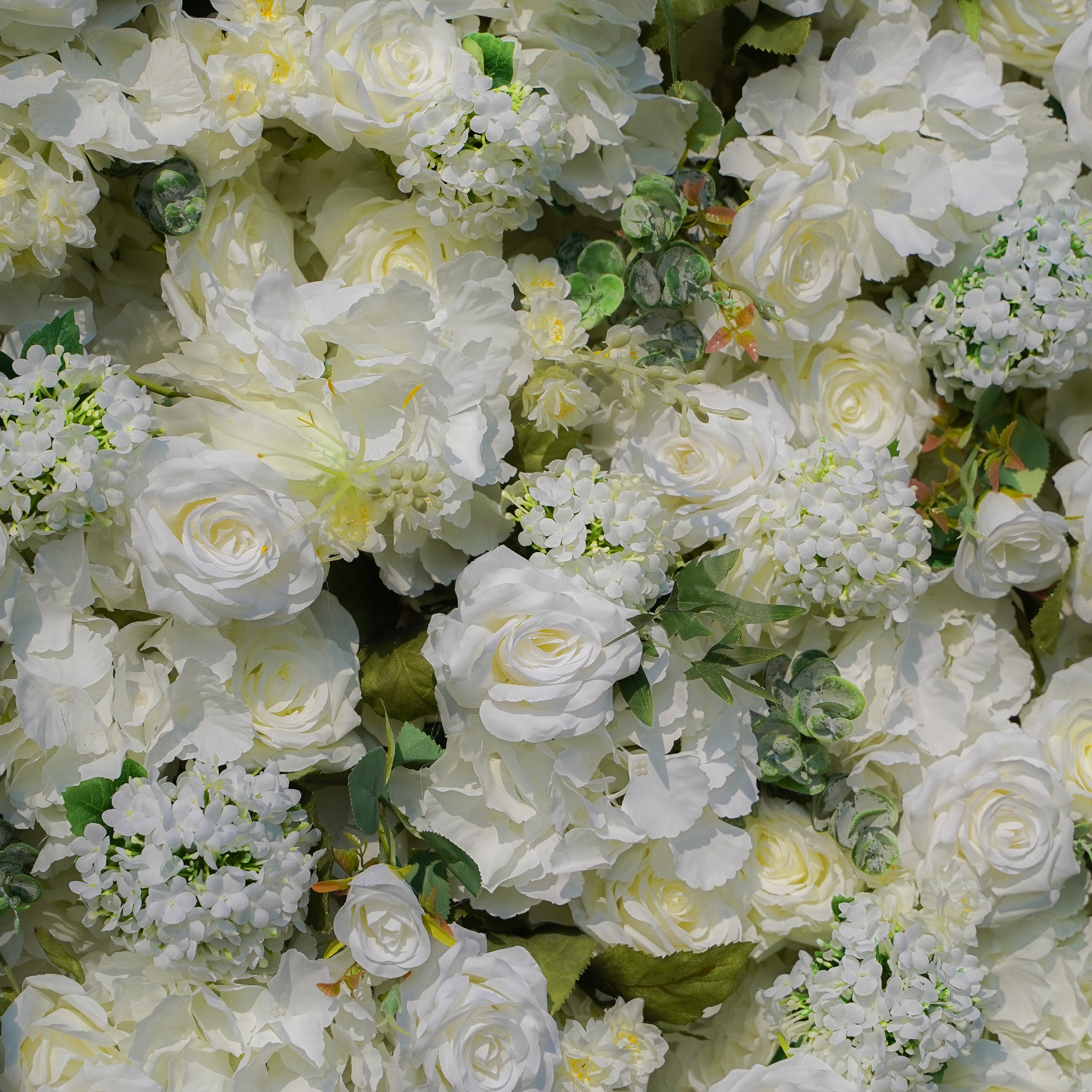 Artificial Flower,Flower Wall,Rolling Up Curtain Flower Wall,Aria:5D Fabric Artificial Flower Wall Rolling Up Curtain Flower Wall 8ft*8ft -R053,Rose Morning
