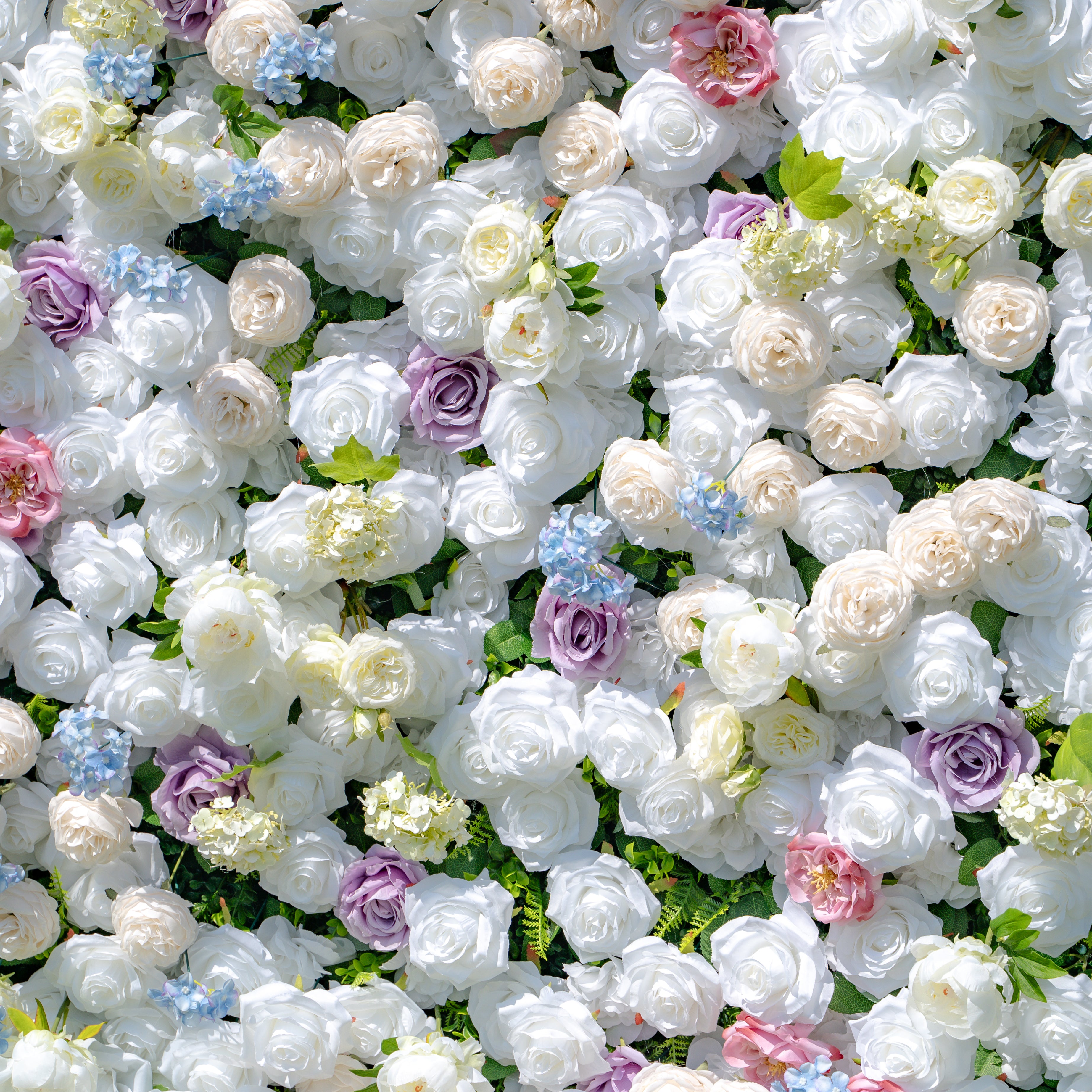 Alison:5D Fabric Artificial rolling up curtain flower wall (Ready to ship) Rose Morning