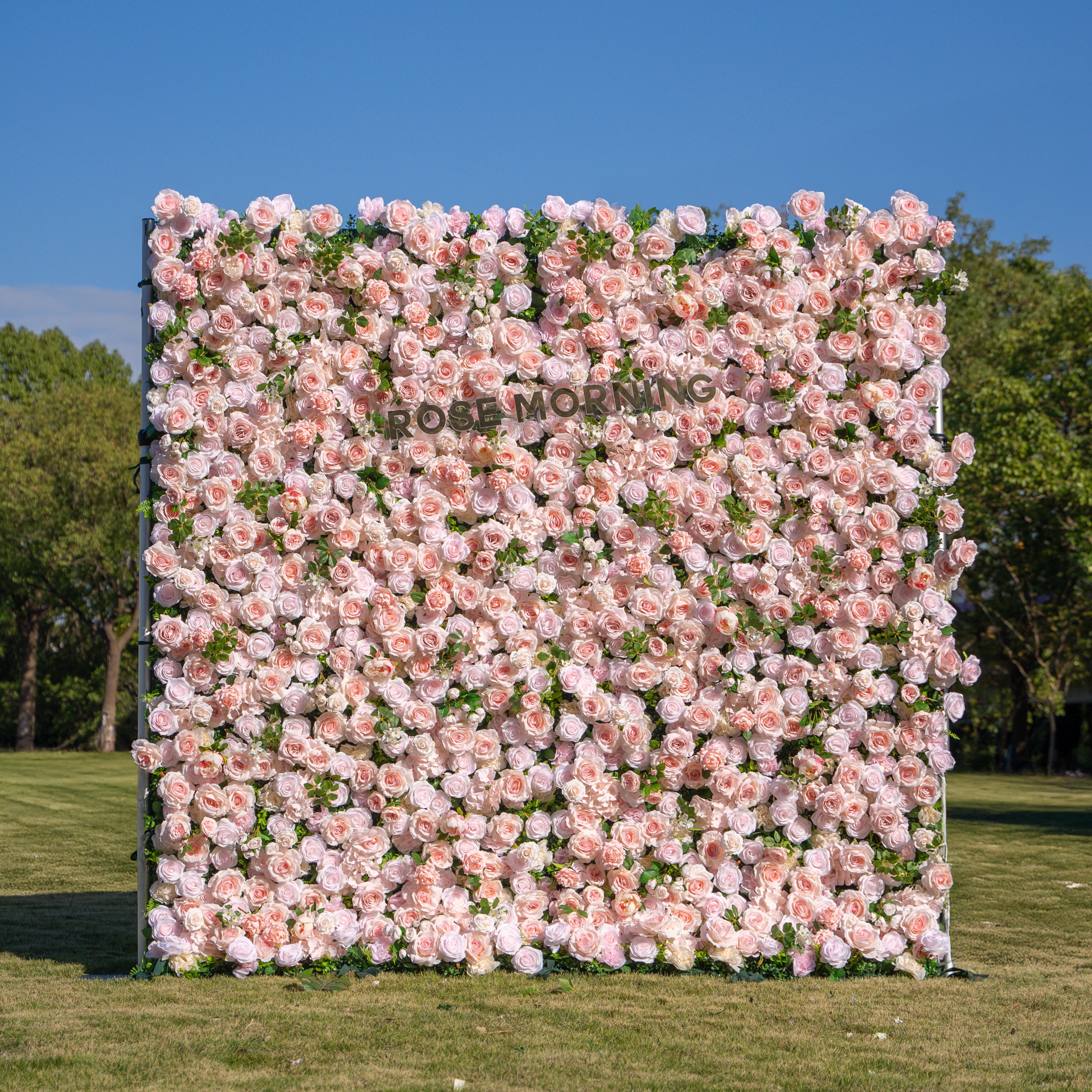 Annette:5D Fabric Artificial rolling up curtain flower wall