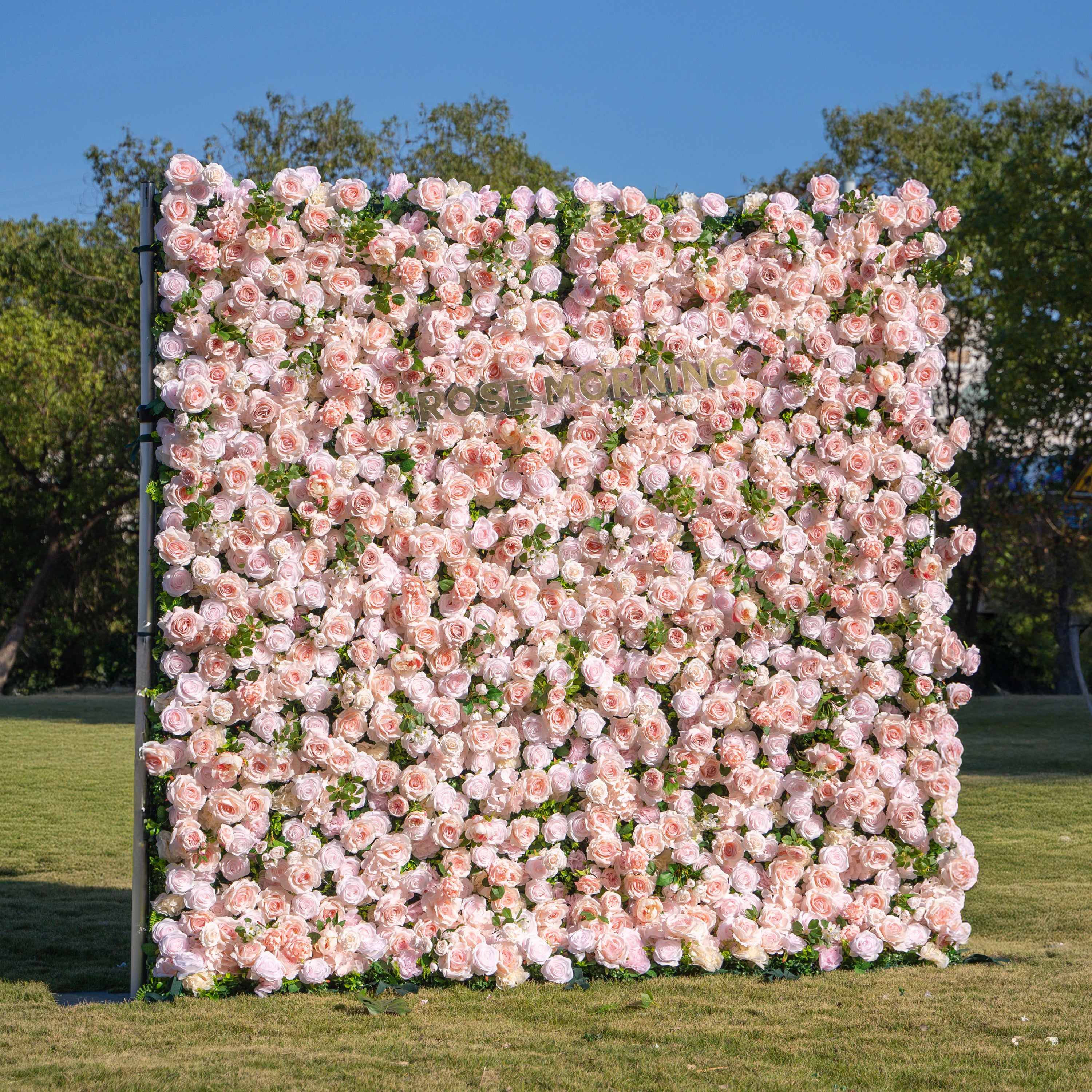 Annette:5D Fabric Artificial rolling up curtain flower wall