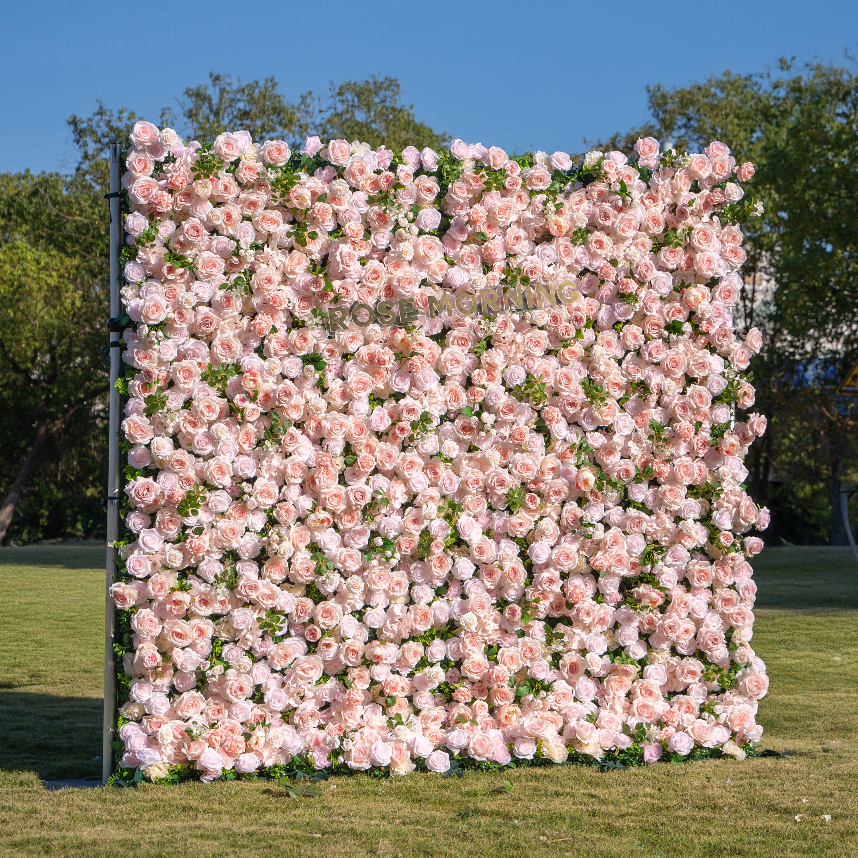 Annette:5D Fabric Artificial rolling up curtain flower wall