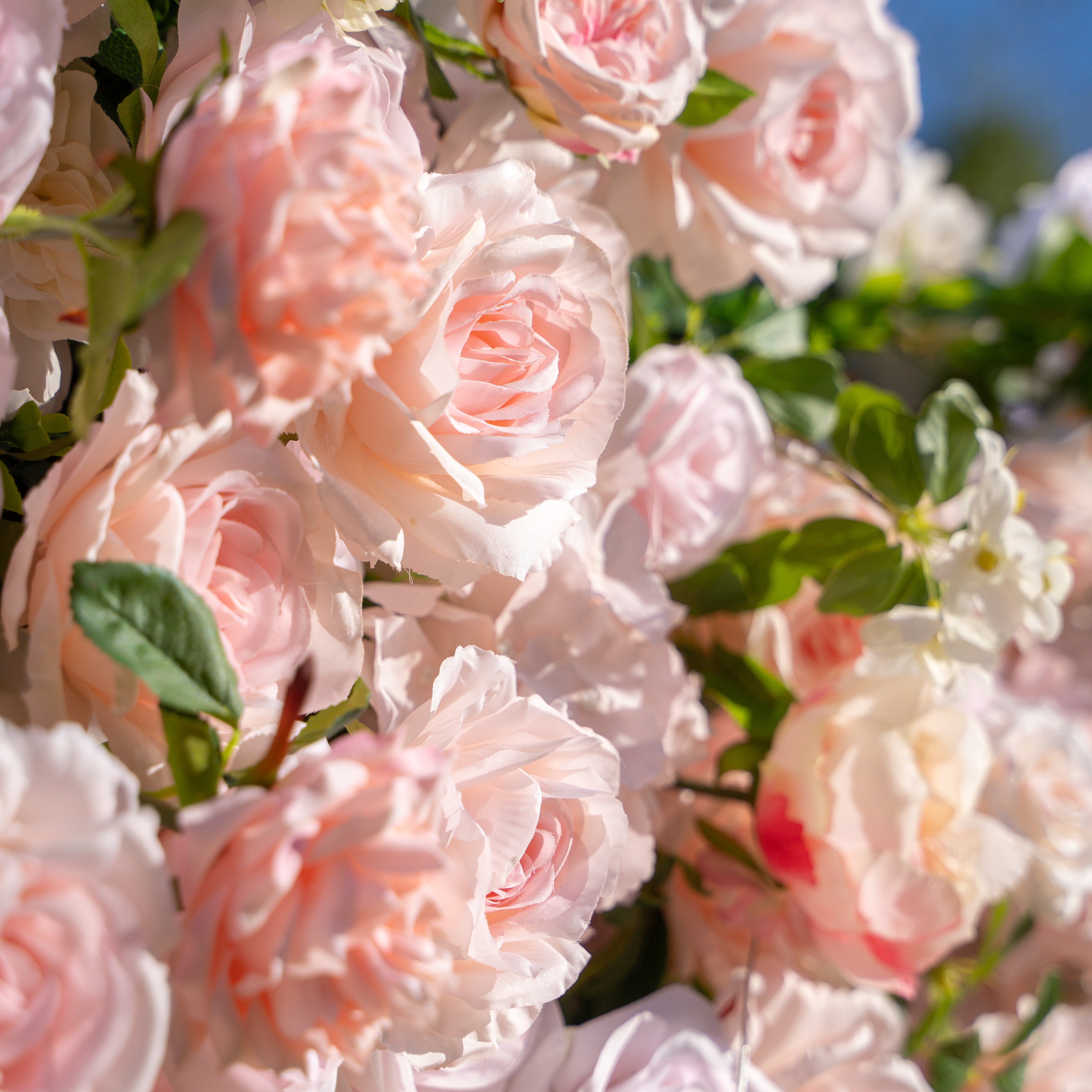 Annette:5D Fabric Artificial rolling up curtain flower wall