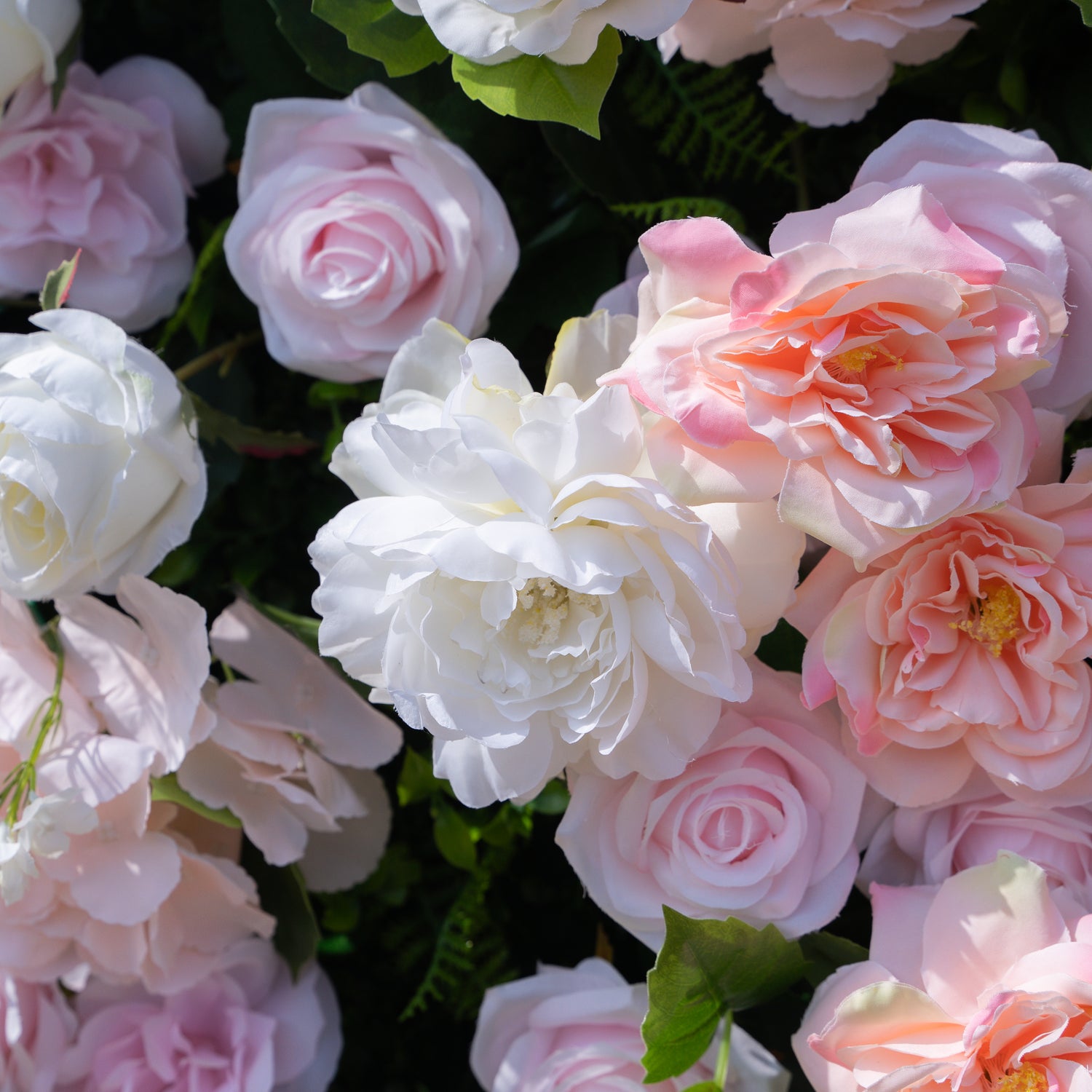 Arabella:3D Fabric Artificial rolling up curtain flower wall