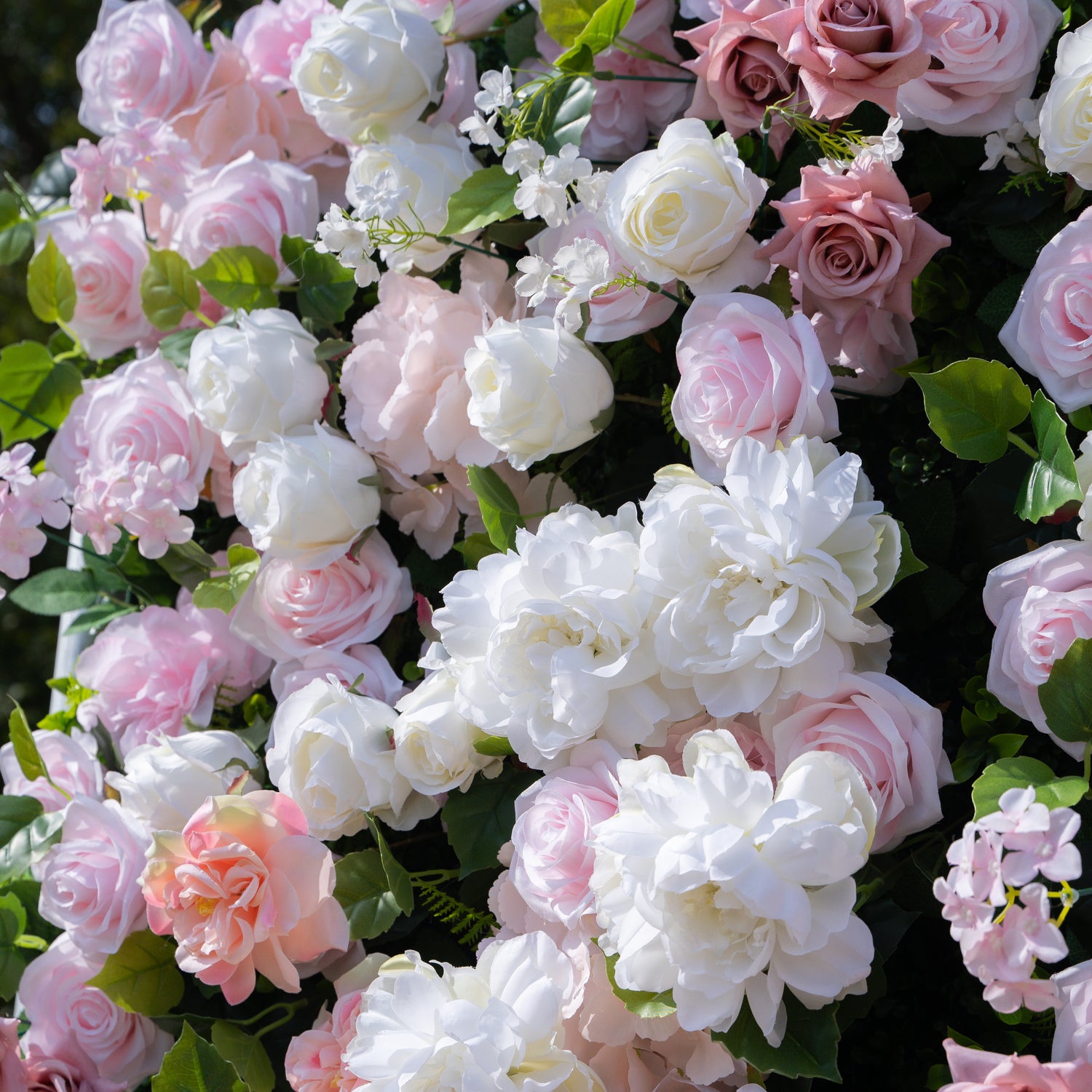 Arabella:3D Fabric Artificial rolling up curtain flower wall