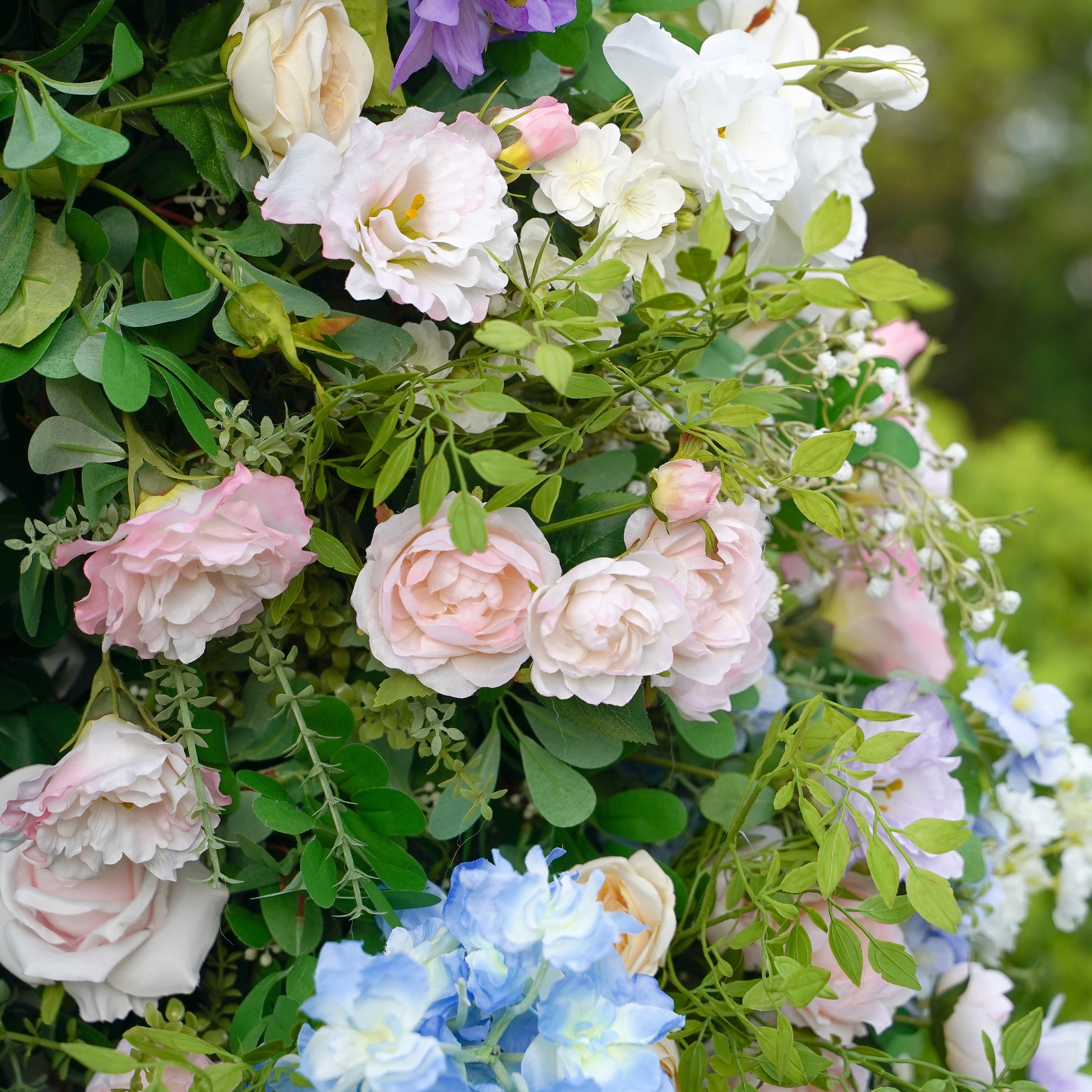 Audrey:2023 New Wedding Party Background Floral Arch Decoration Including Frame -R028 Rose Morning