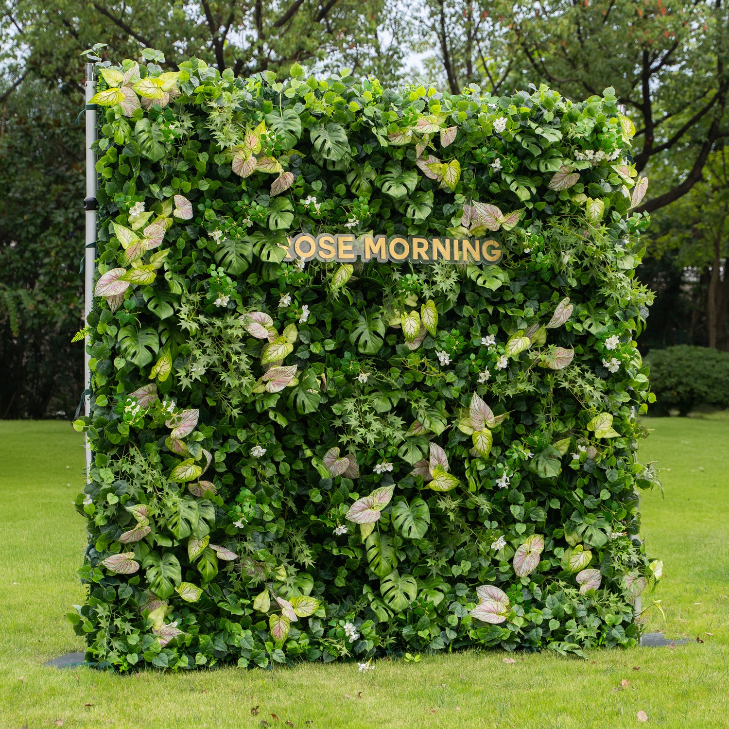 Aura:4D Fabric Artificial rolling up curtain flower wall