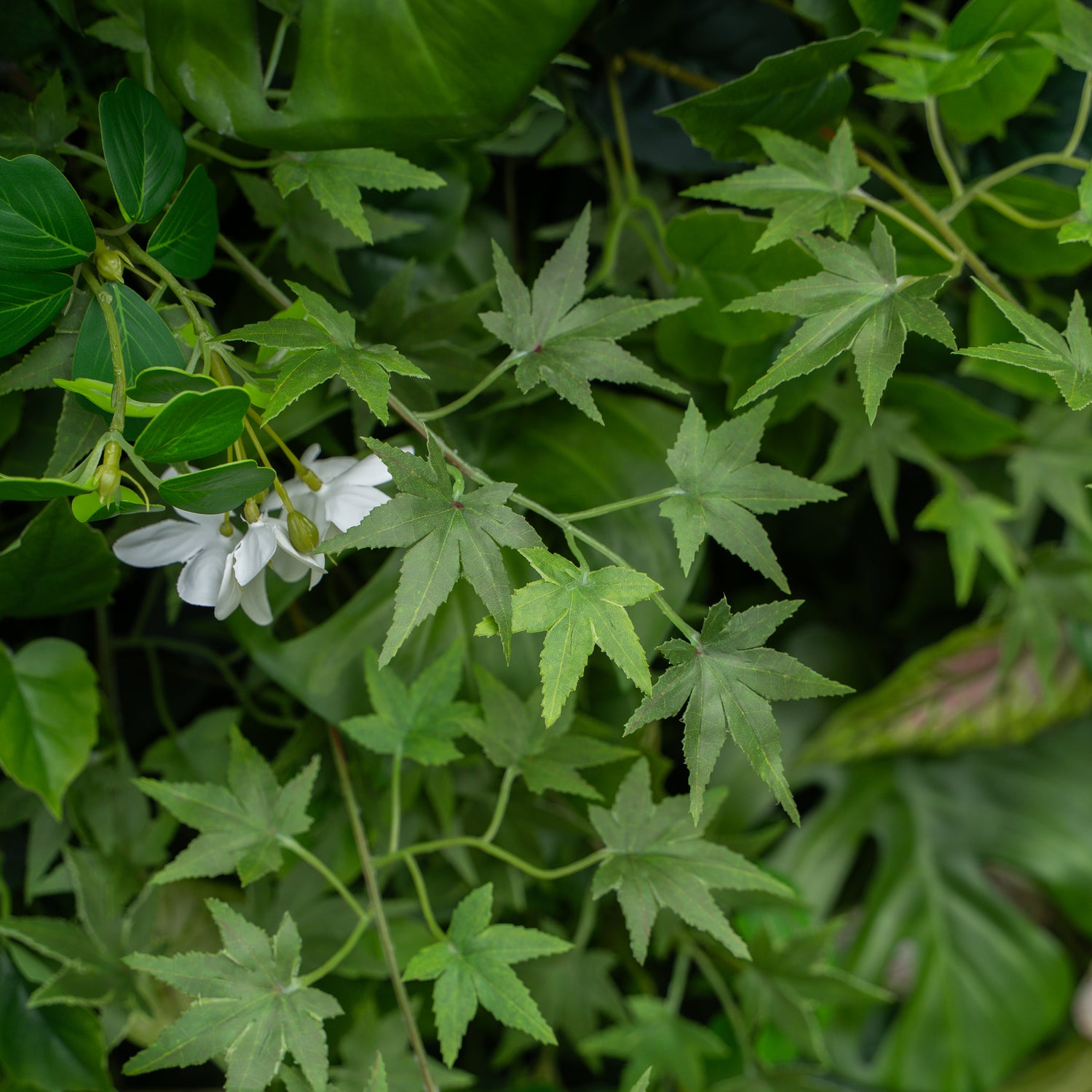 Aura:4D Fabric Artificial rolling up curtain flower wall