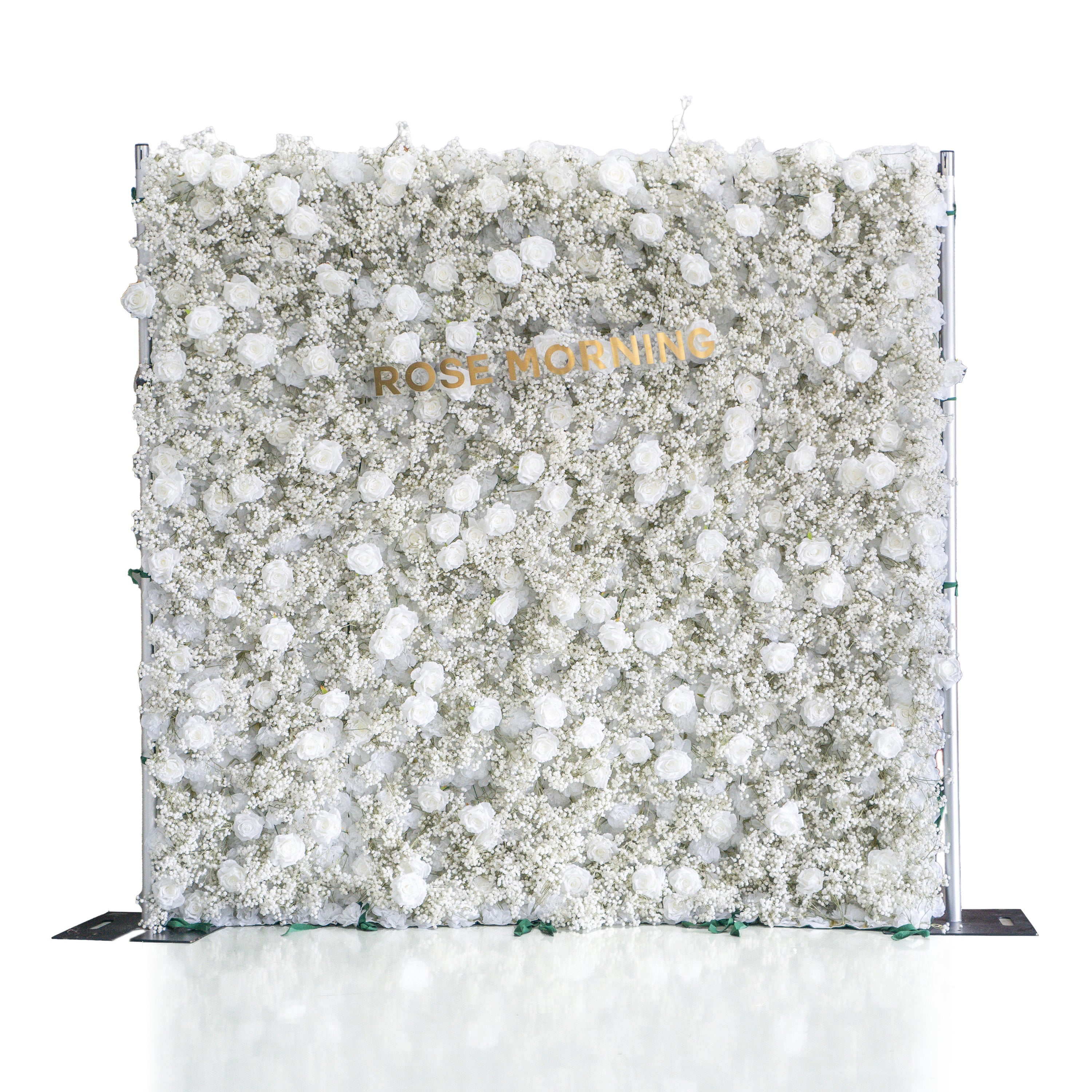 Baby Breath:3D Fabric Artificial rolling up curtain flower wall