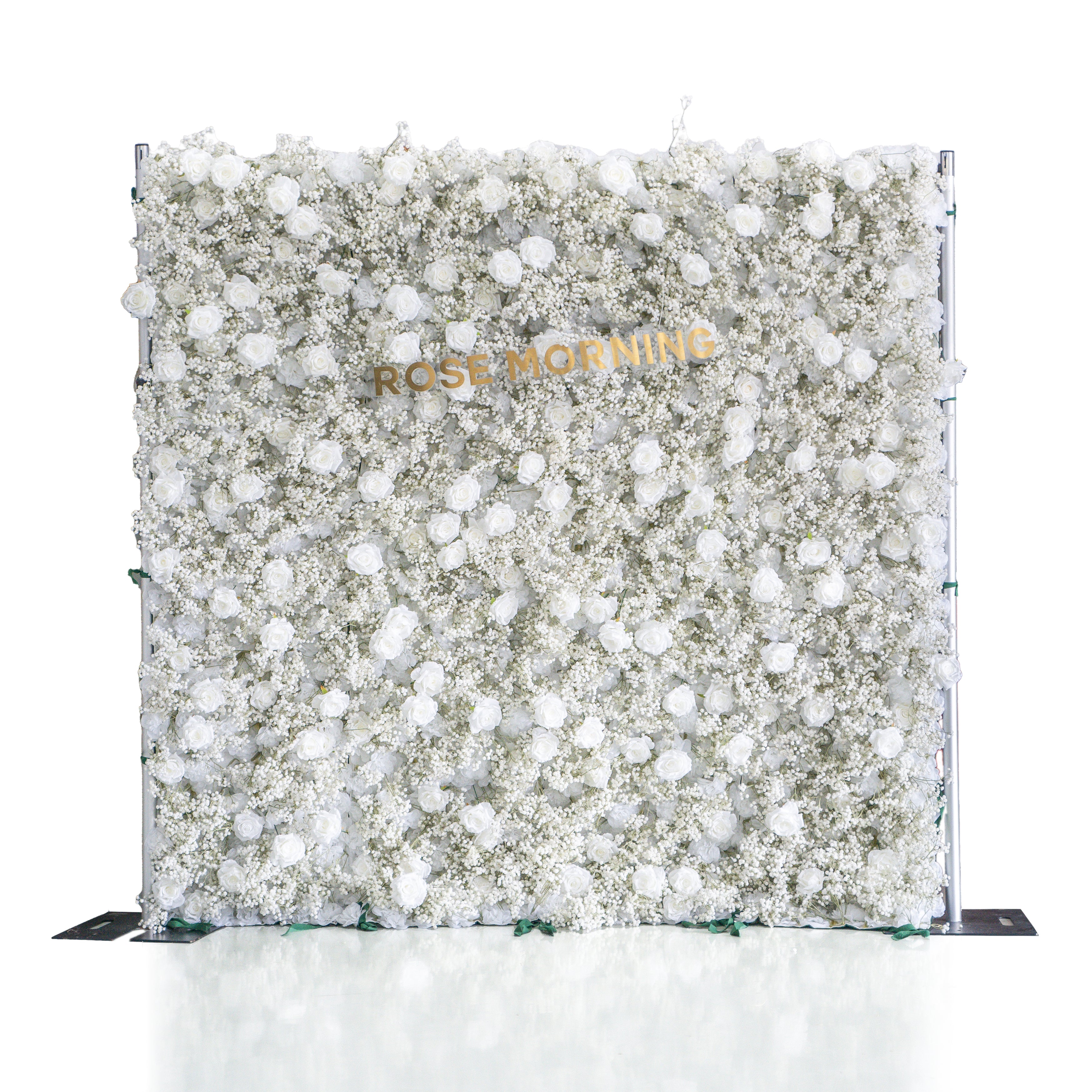 Baby Breath:3D Fabric Artificial rolling up curtain flower wall