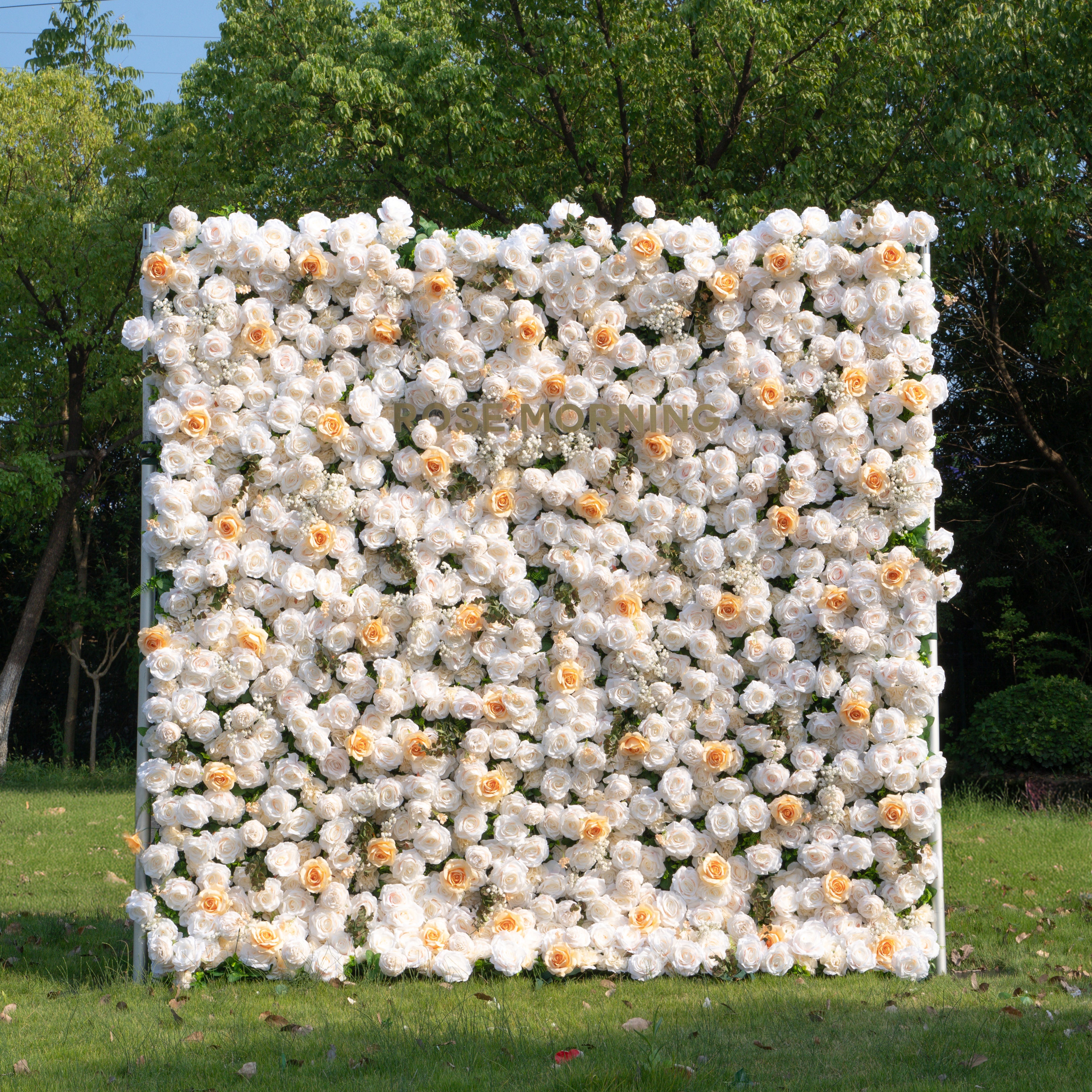 Bambi:5D Fabric Artificial rolling up curtain flower wall