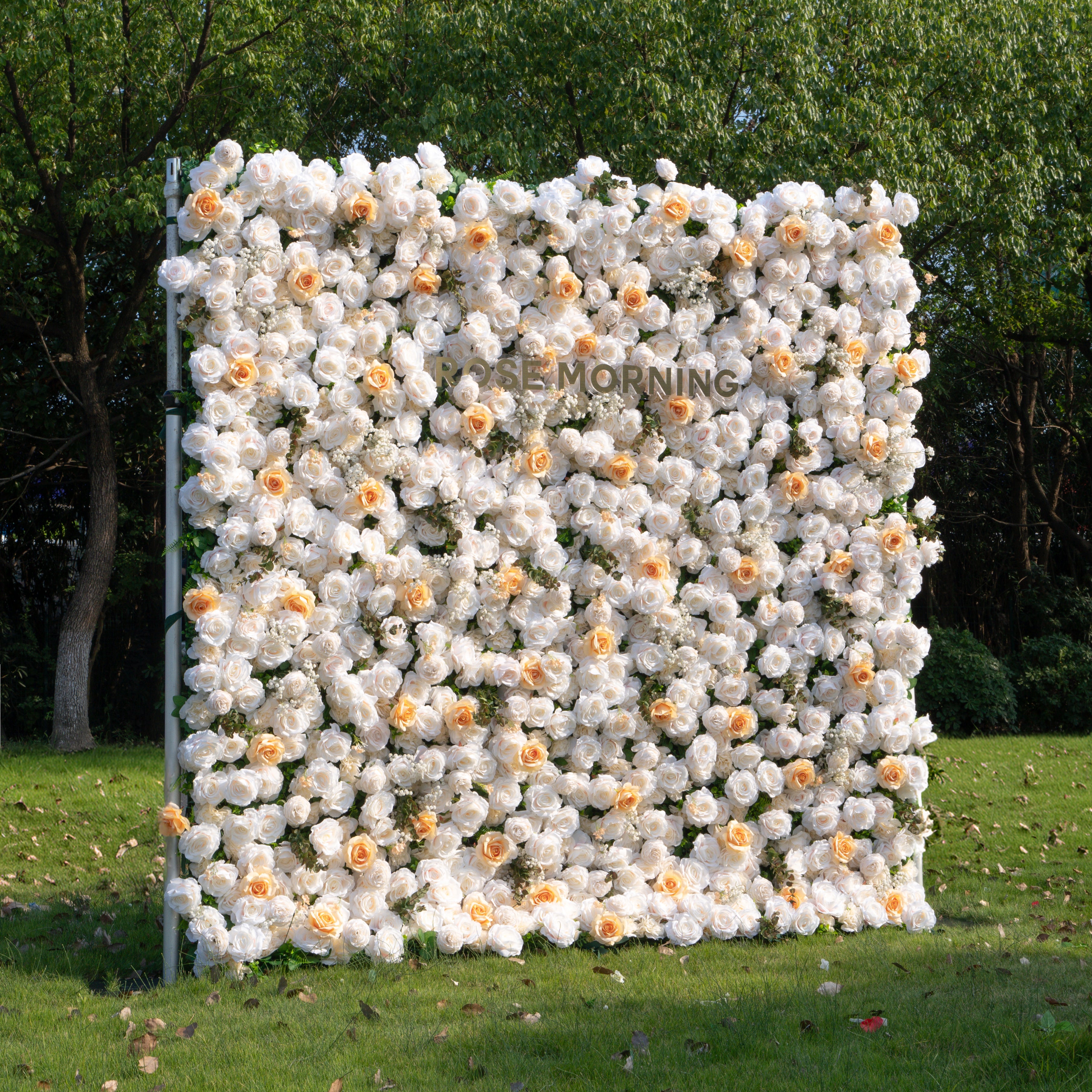 Bambi:5D Fabric Artificial rolling up curtain flower wall