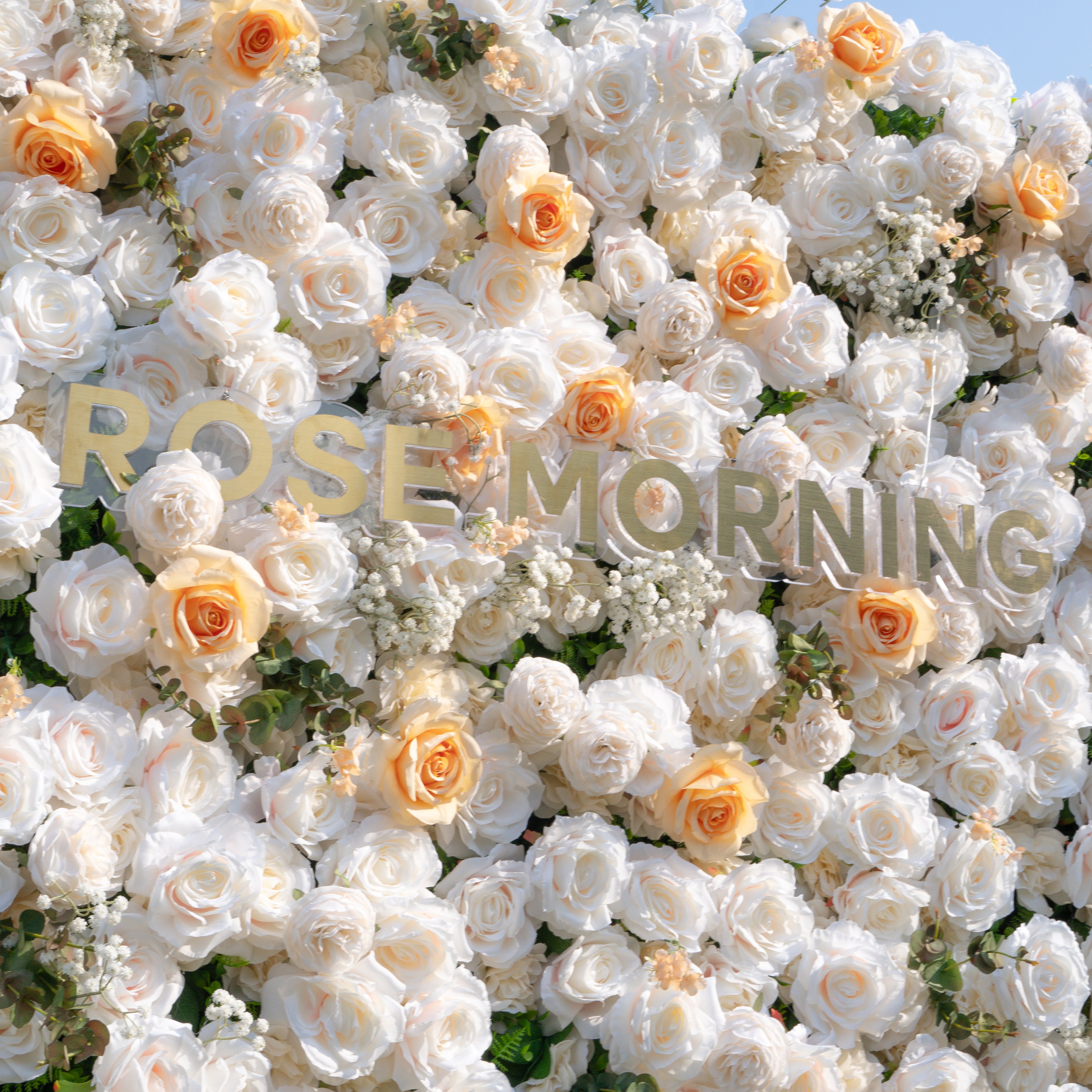 Bambi:5D Fabric Artificial rolling up curtain flower wall
