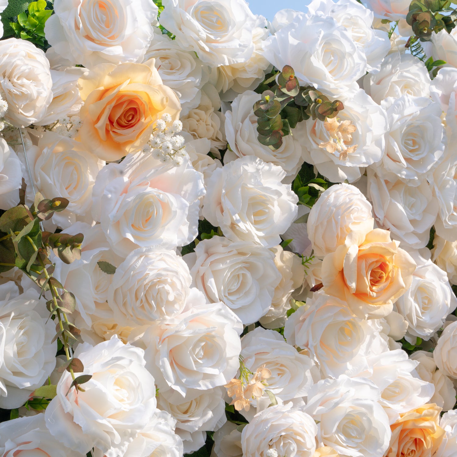 Bambi:5D Fabric Artificial rolling up curtain flower wall