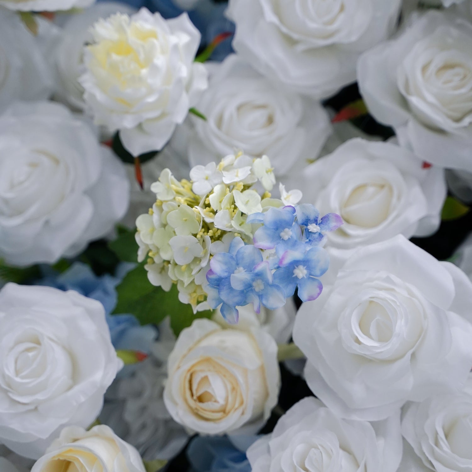 Beata:5D Fabric Artificial rolling up curtain flower wall (Ready to ship) Rose Morning