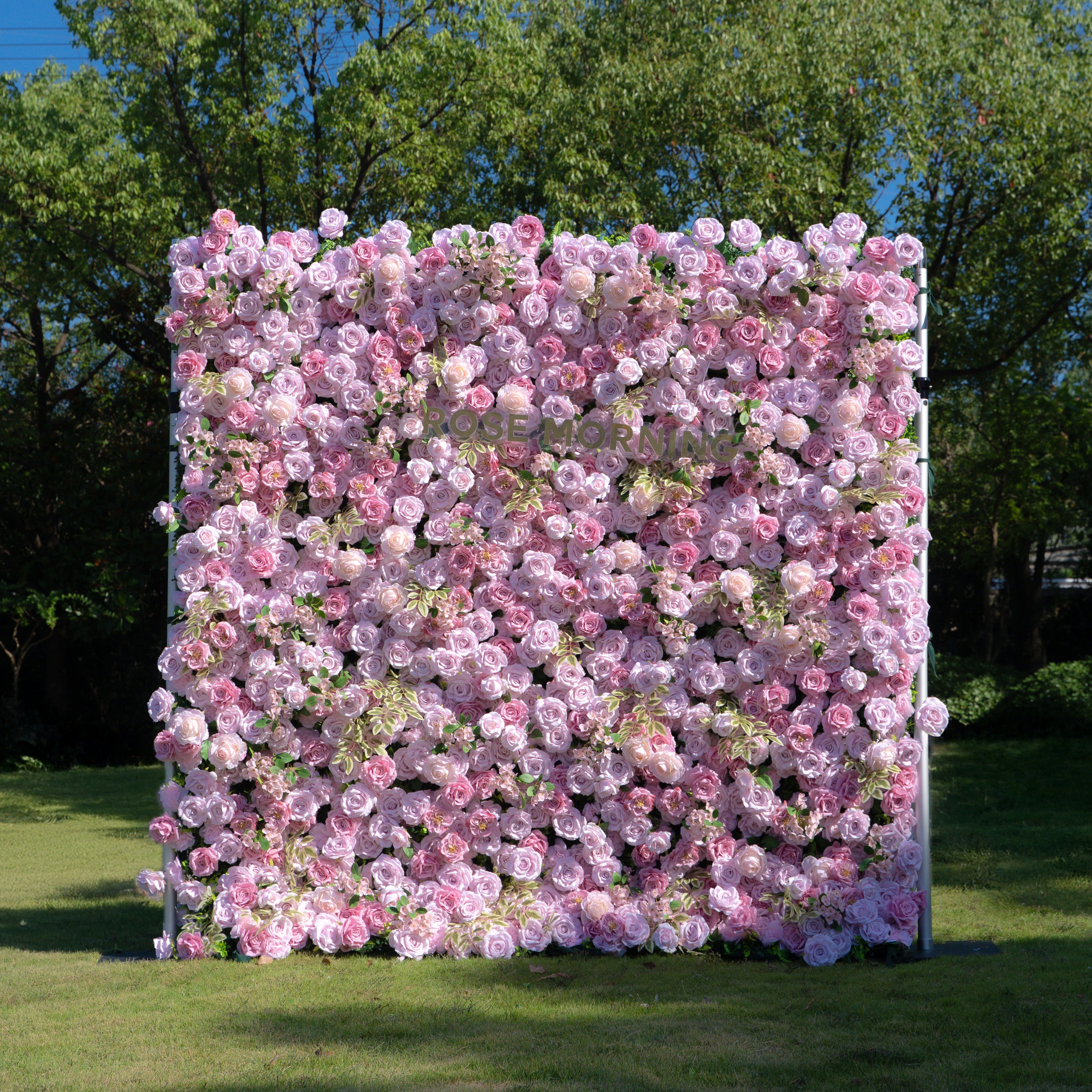 Bene:4D Fabric Artificial zip up curtain flower wall 8ft*8ft