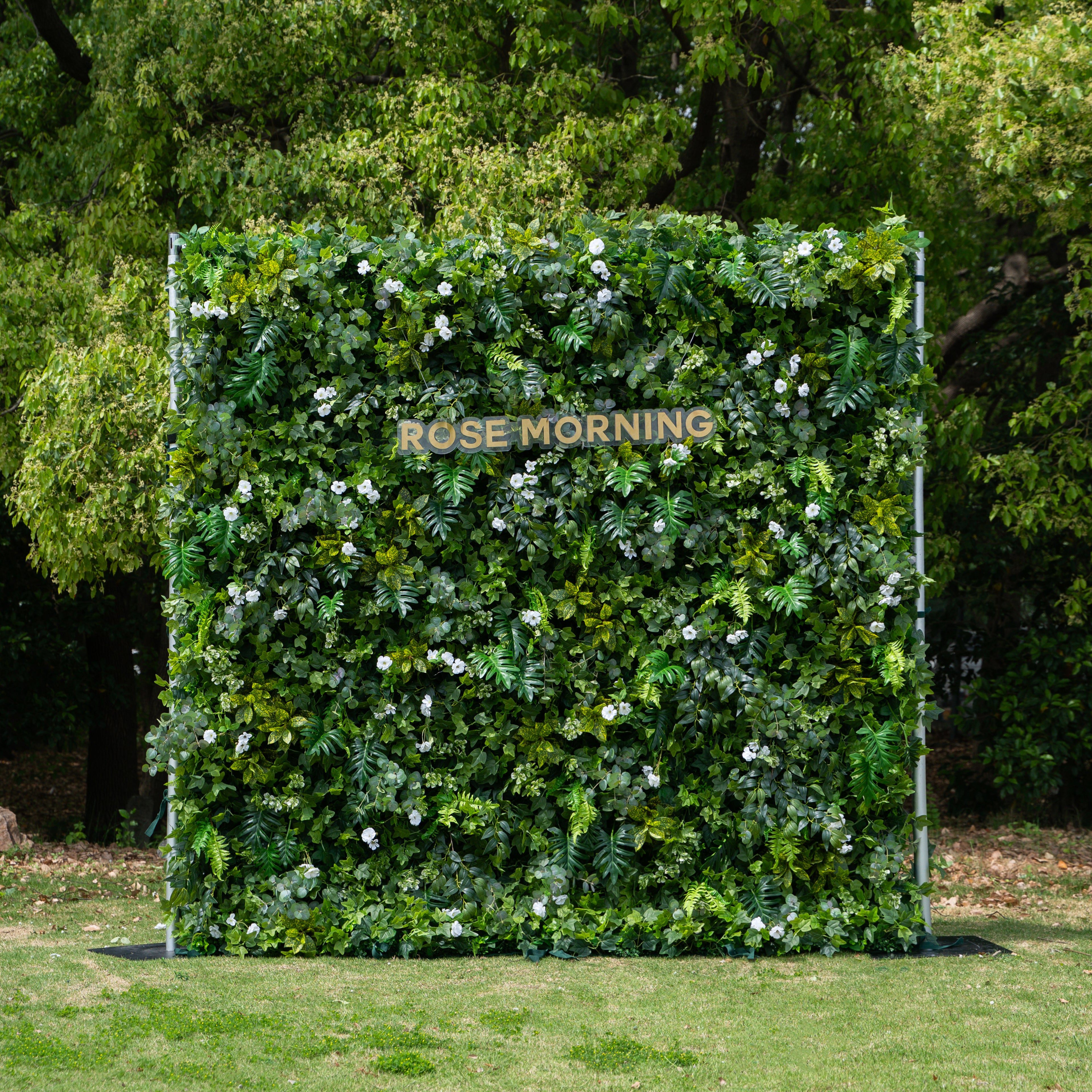 Bernarda:4D Fabric Artificial rolling up curtain flower wall