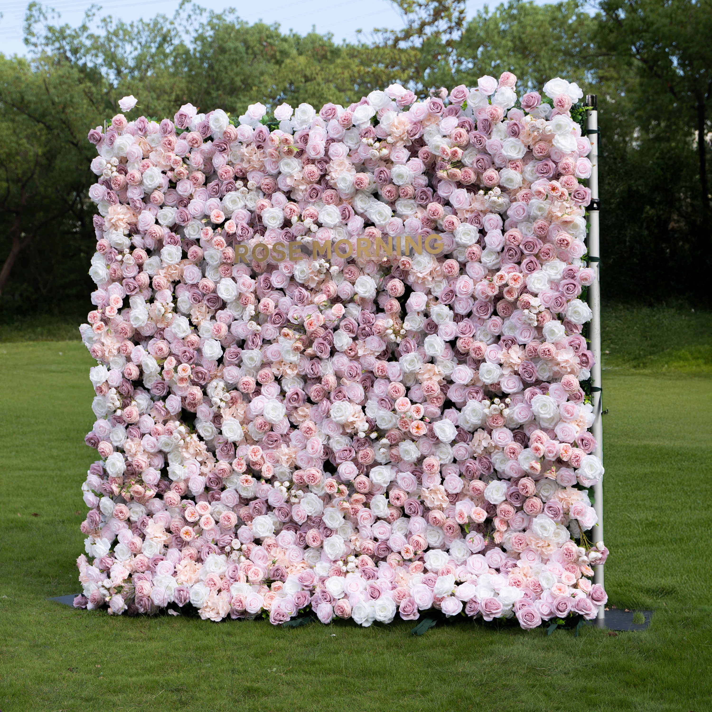 Blessed:5D Fabric Artificial rolling up curtain flower wall