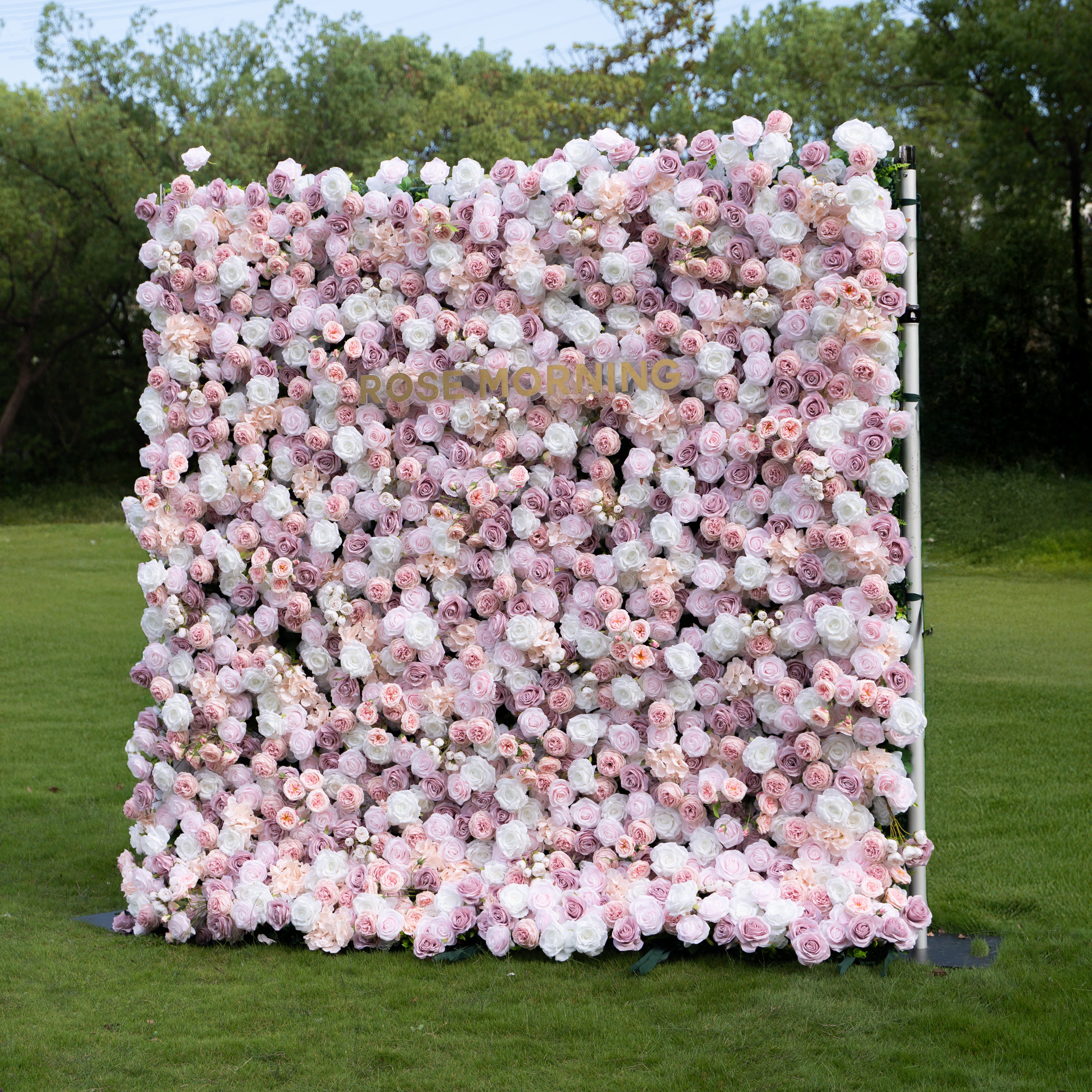 Blessed:5D Fabric Artificial rolling up curtain flower wall