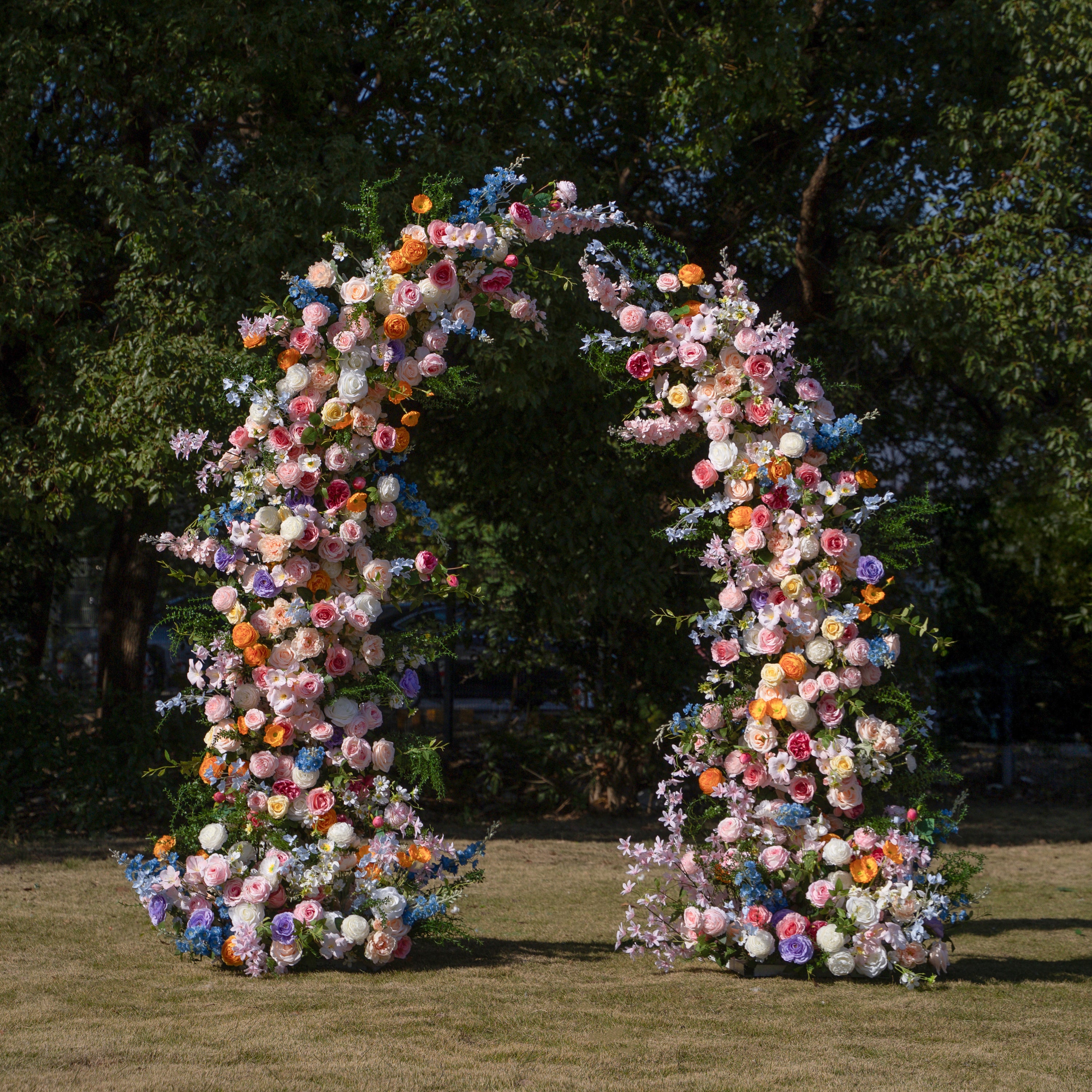 Bloom :Wedding Party Background Floral Arch Decoration (Including Frame)
