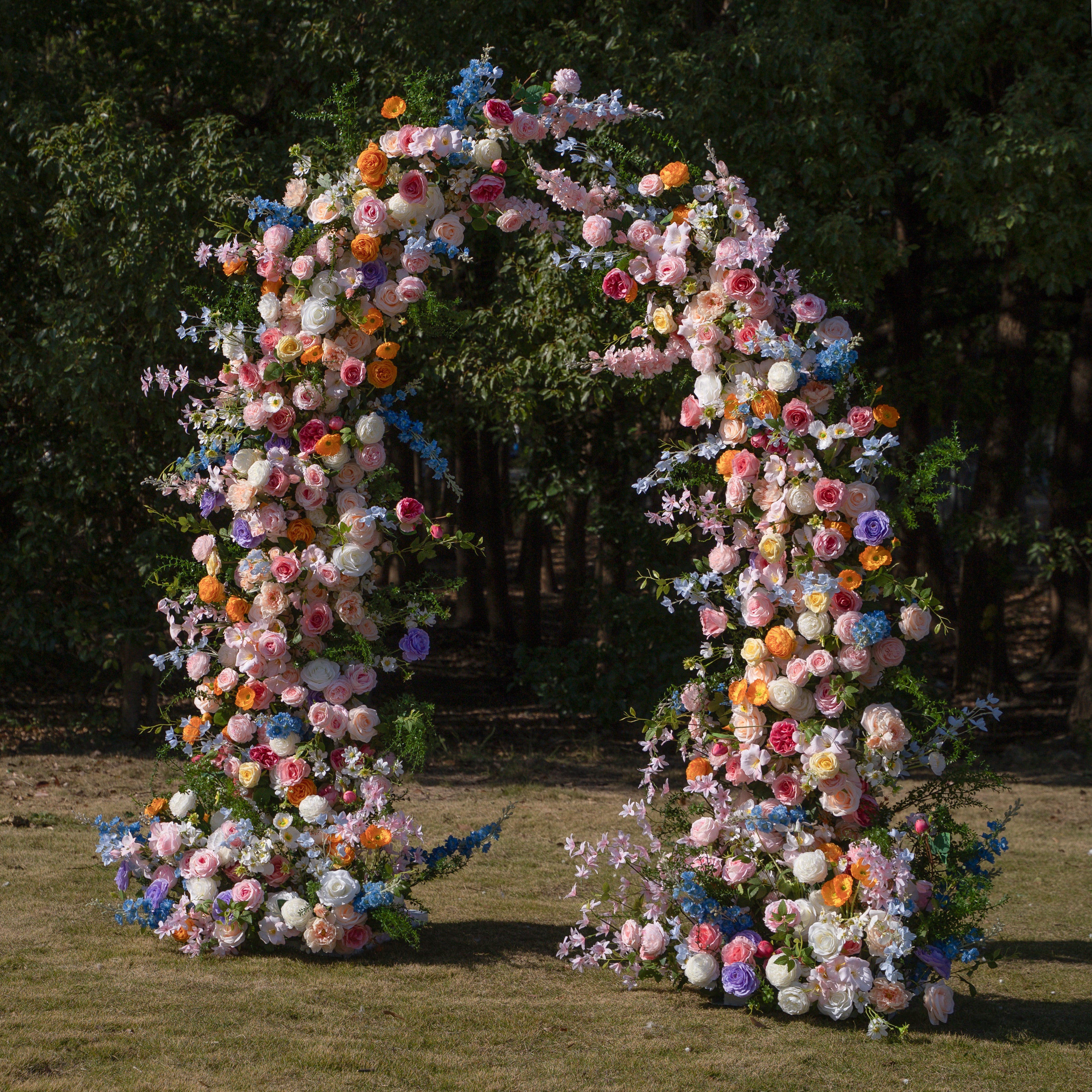 Bloom :Wedding Party Background Floral Arch Decoration (Including Frame)