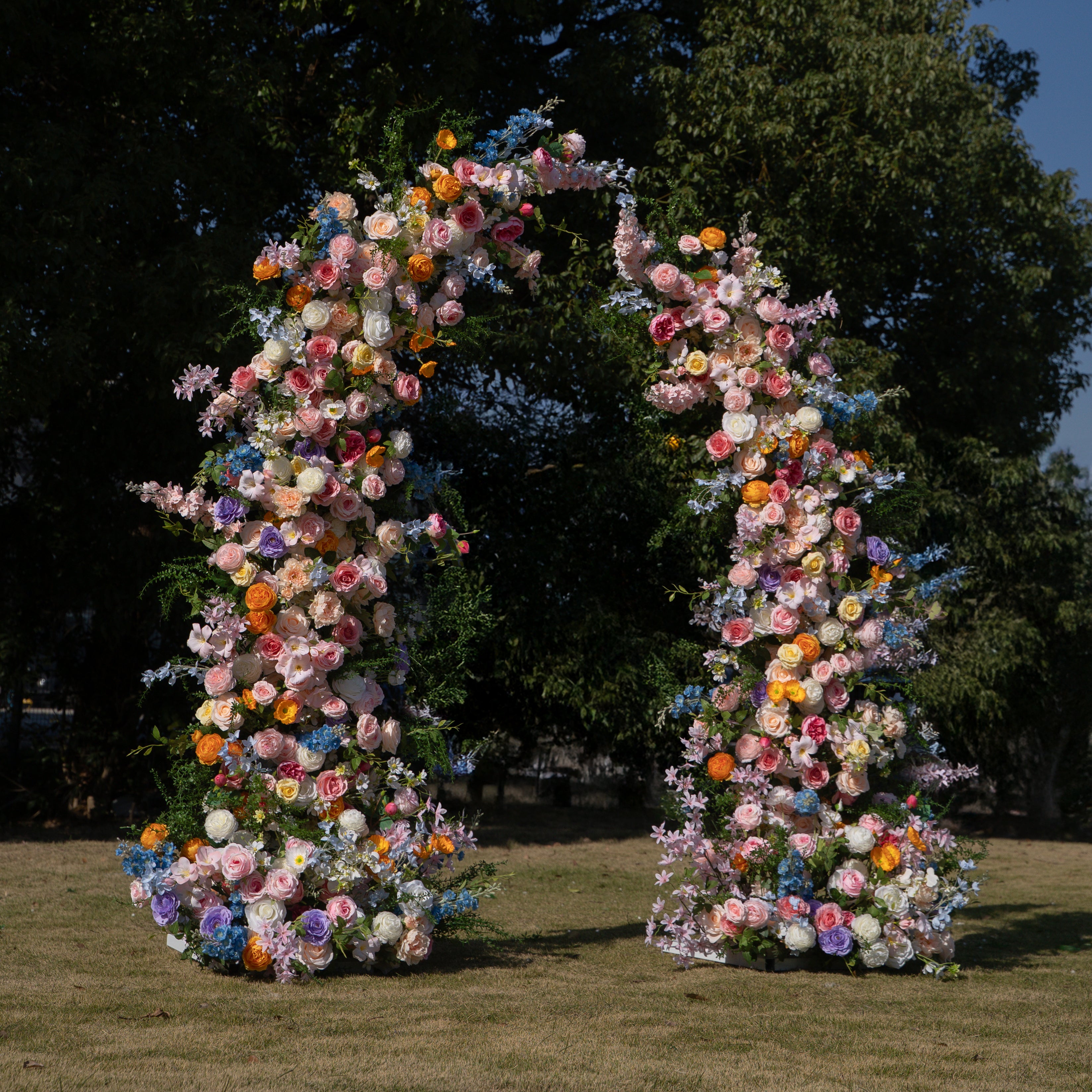 Bloom :Wedding Party Background Floral Arch Decoration (Including Frame)